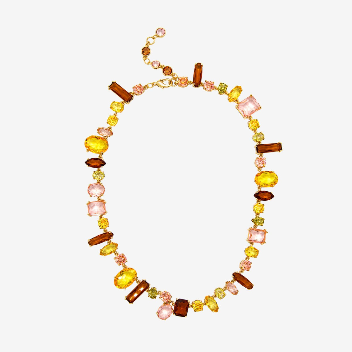 Hanabi Mixed Gold Stone Necklace