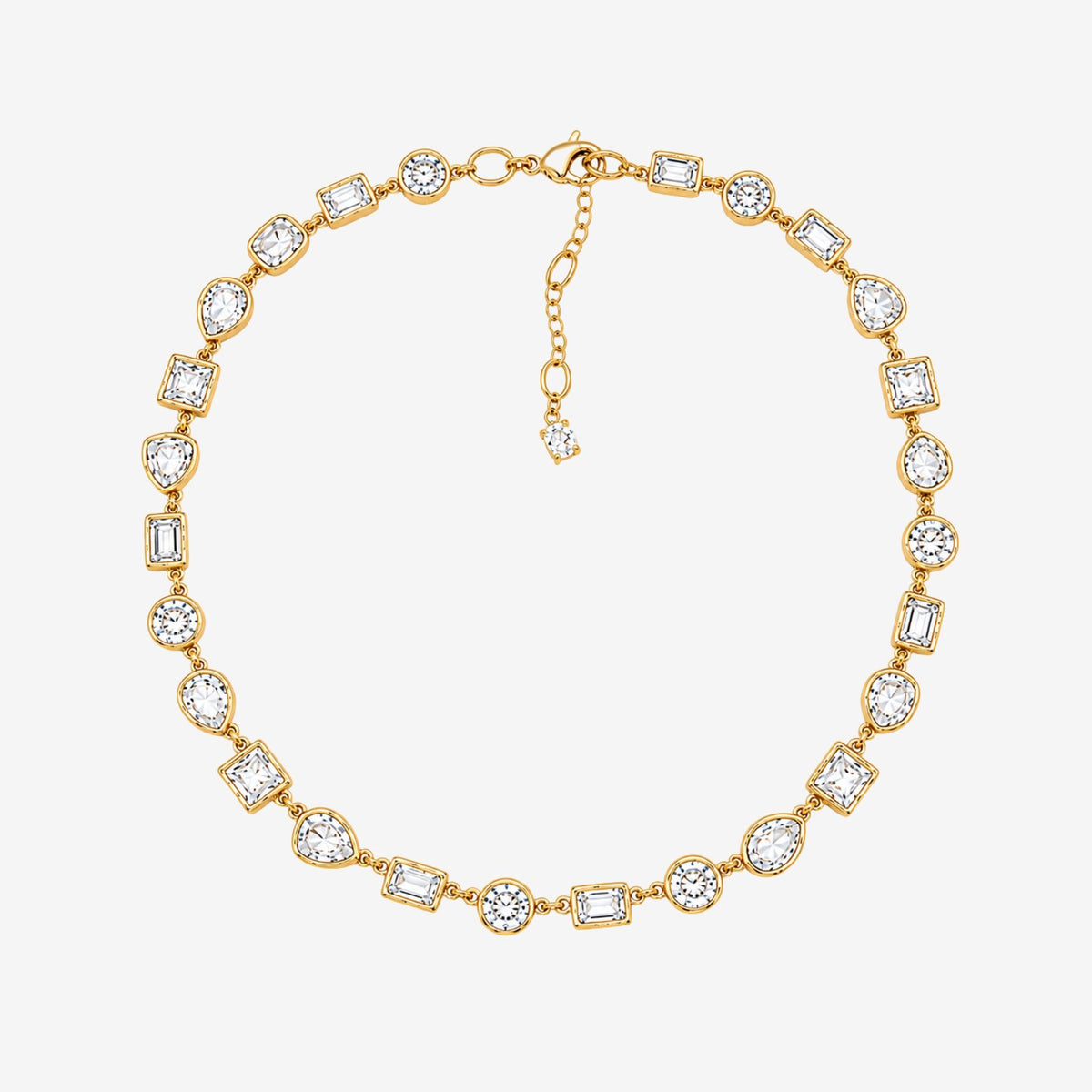 Kin Mixed Stone Gold Necklace