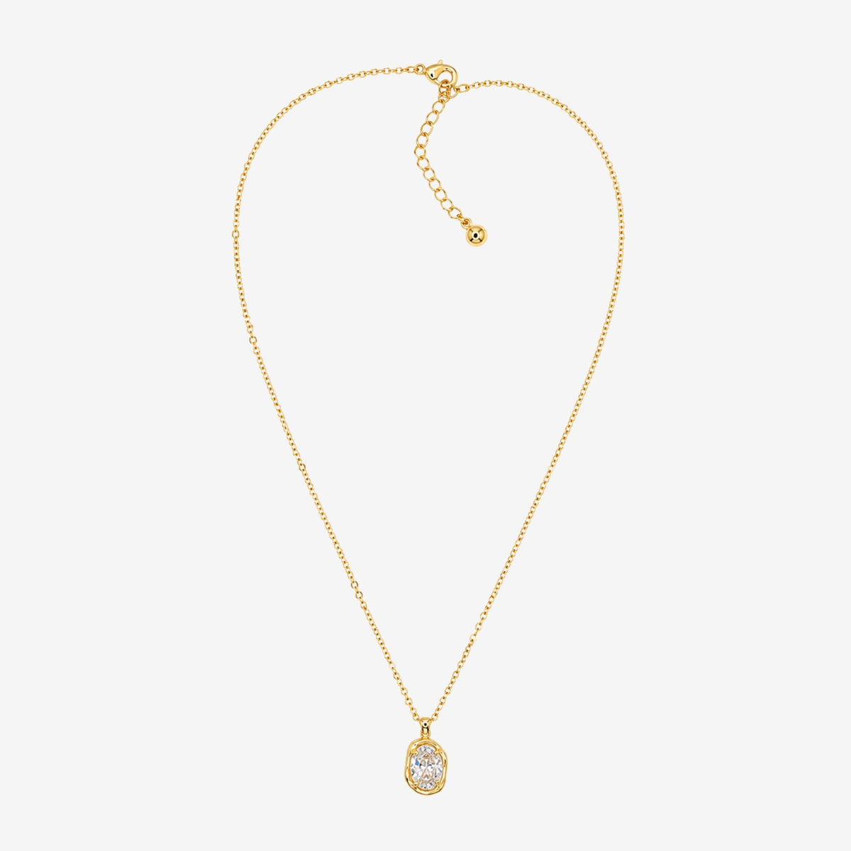 Enso Gold Stone Necklace