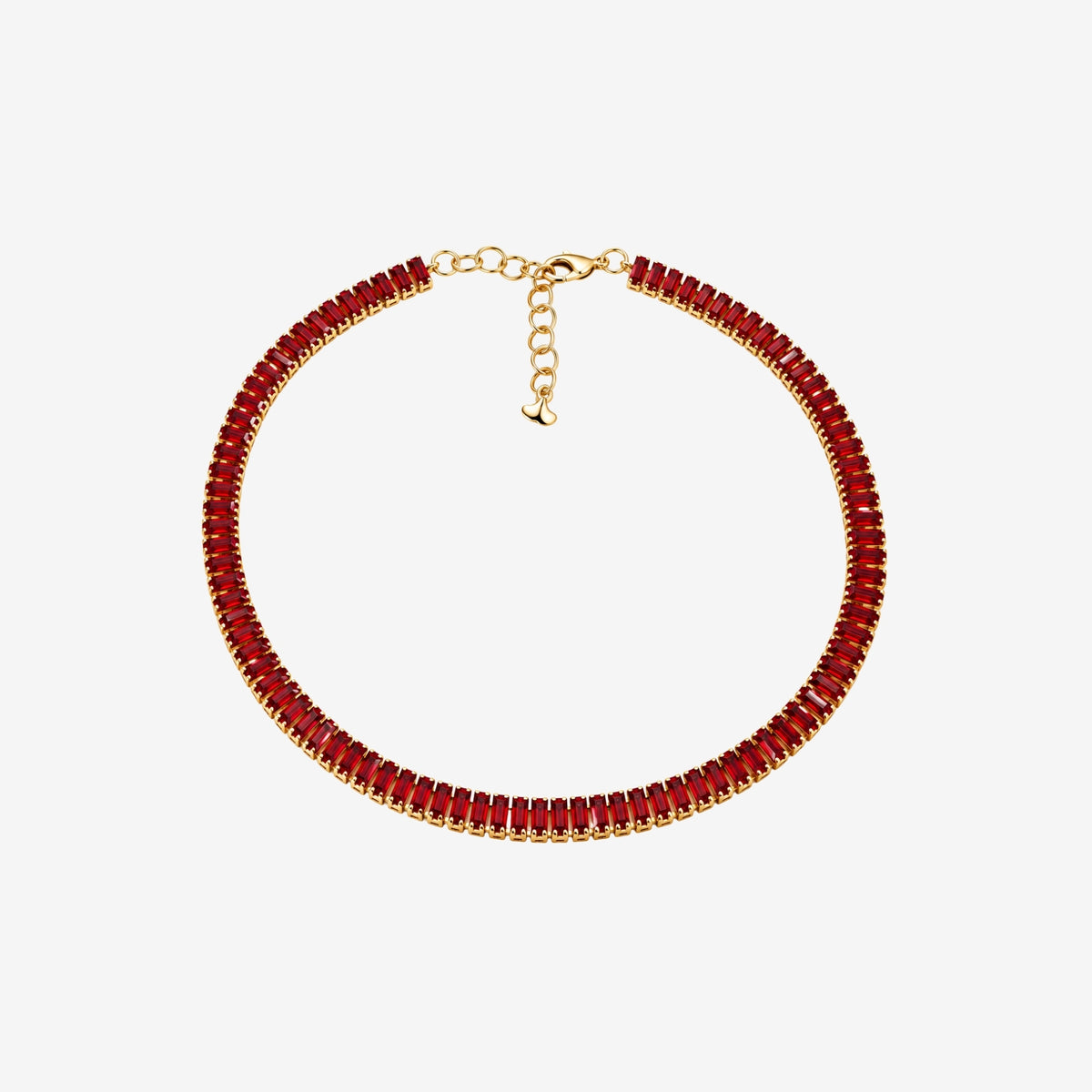 Hanabi Red Stone Necklace