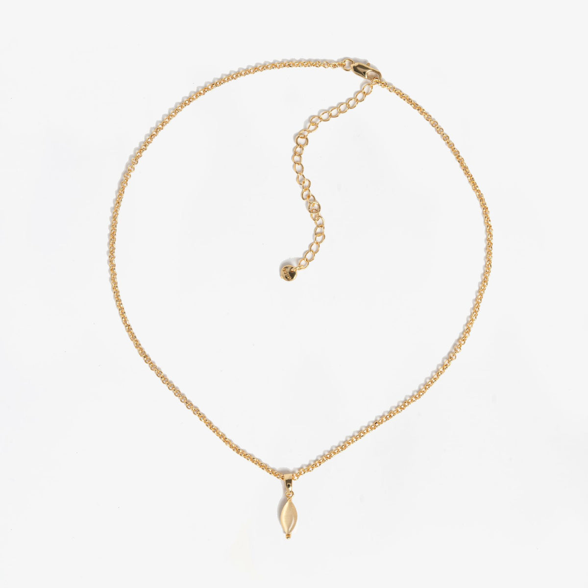 Nekomeishi Cream Cats Eye Pendant 18K Gold Plated Semi Precious Stone 18K Gold Plated by Uchi & Soto Jewellery