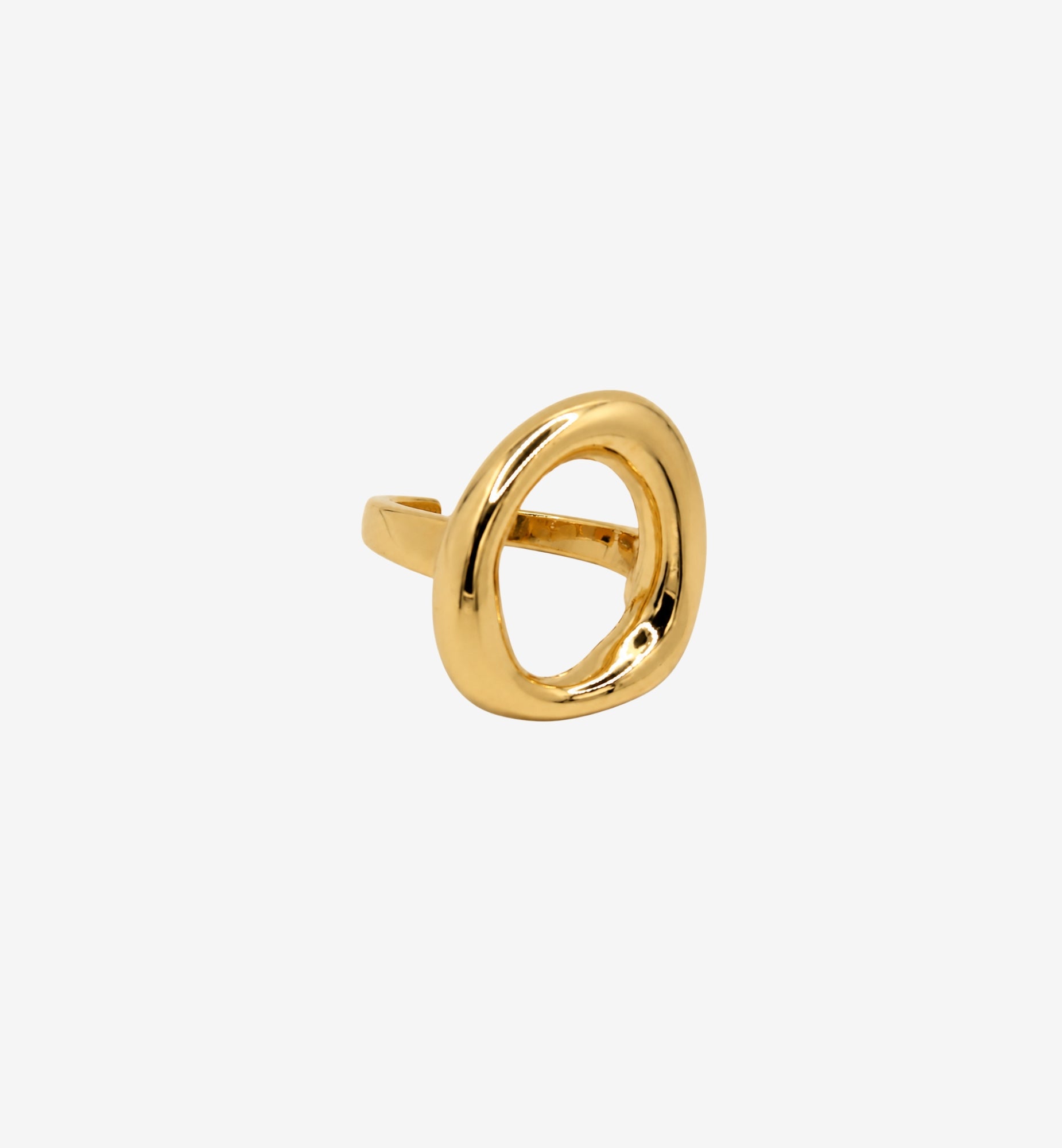 Enso Gold Open Circle Ring