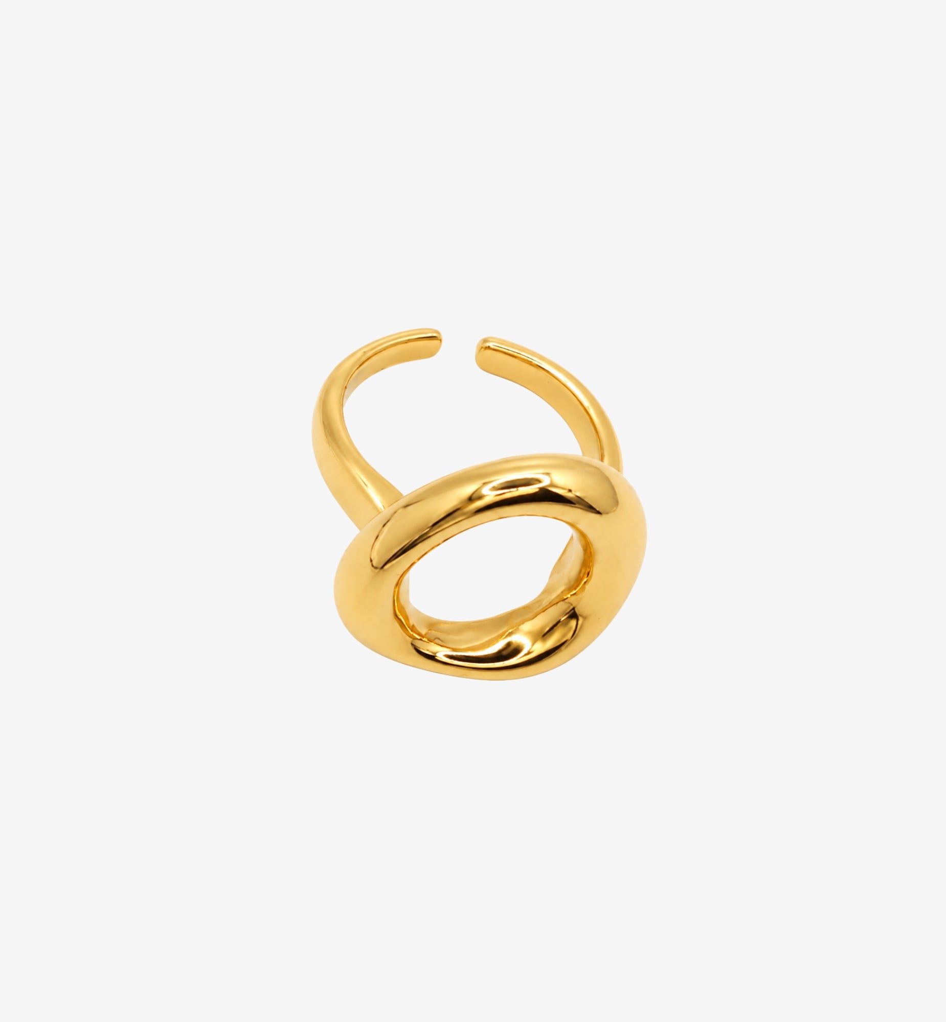 Enso Gold Open Circle Ring
