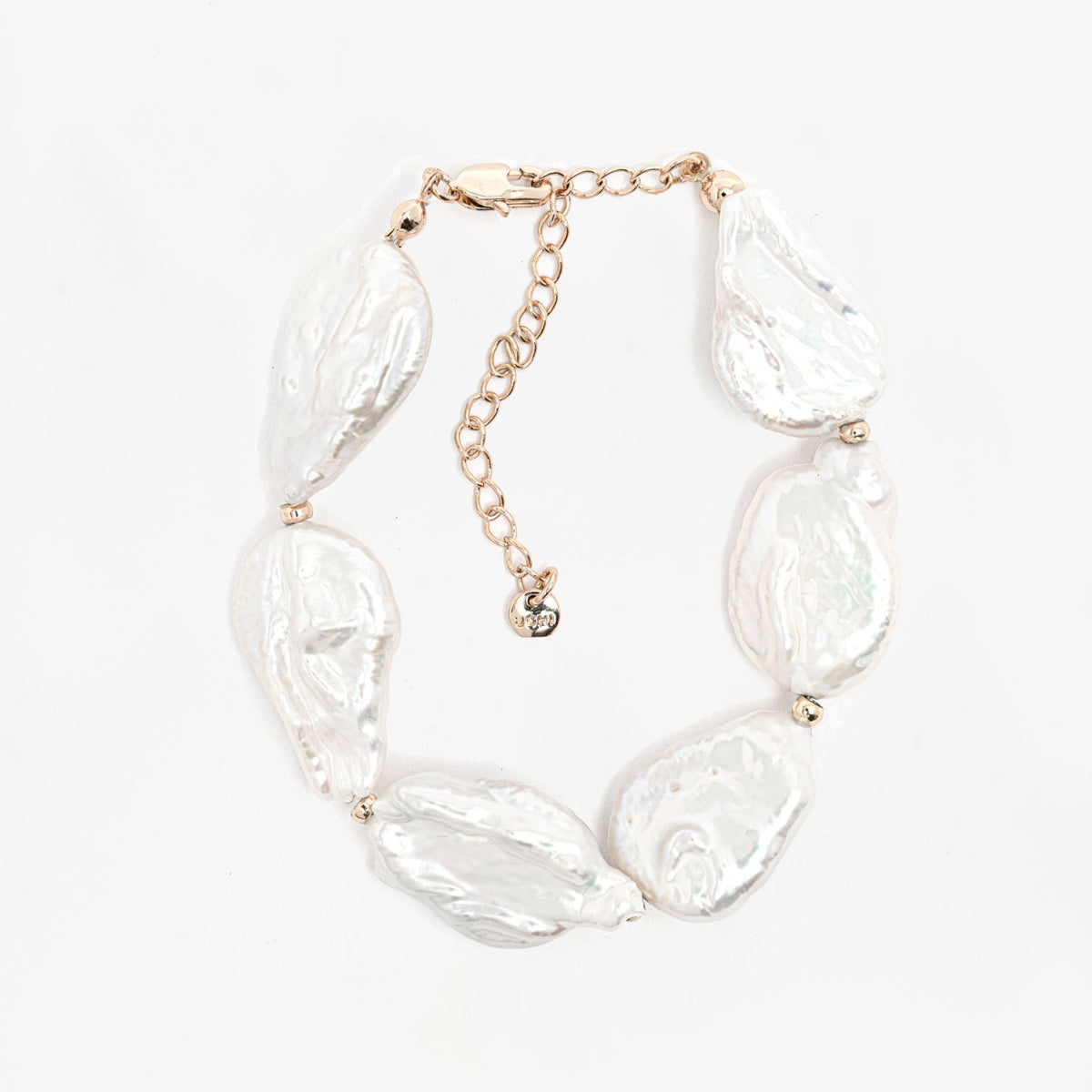 Shinju Gold Baroque Pearl Bracelet 18K Gold Plated by Uchi & Soto Jewellery