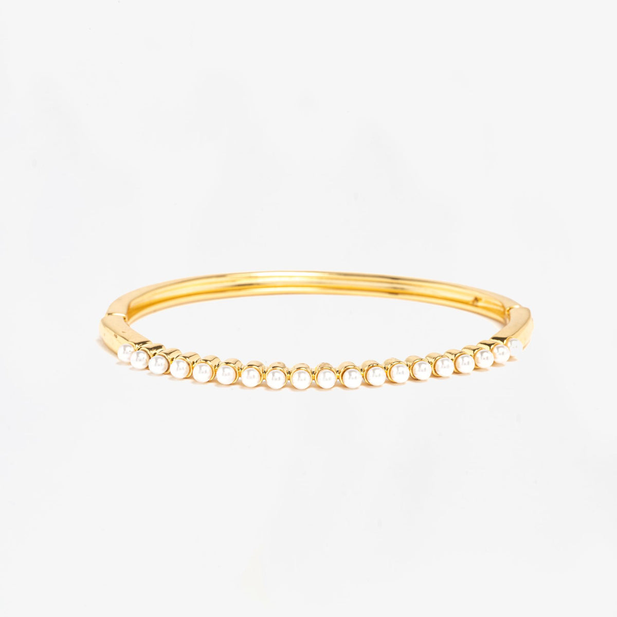 Shinju Gold Pearl Bangle 18K Gold Plated by Uchi & Soto Jewellery