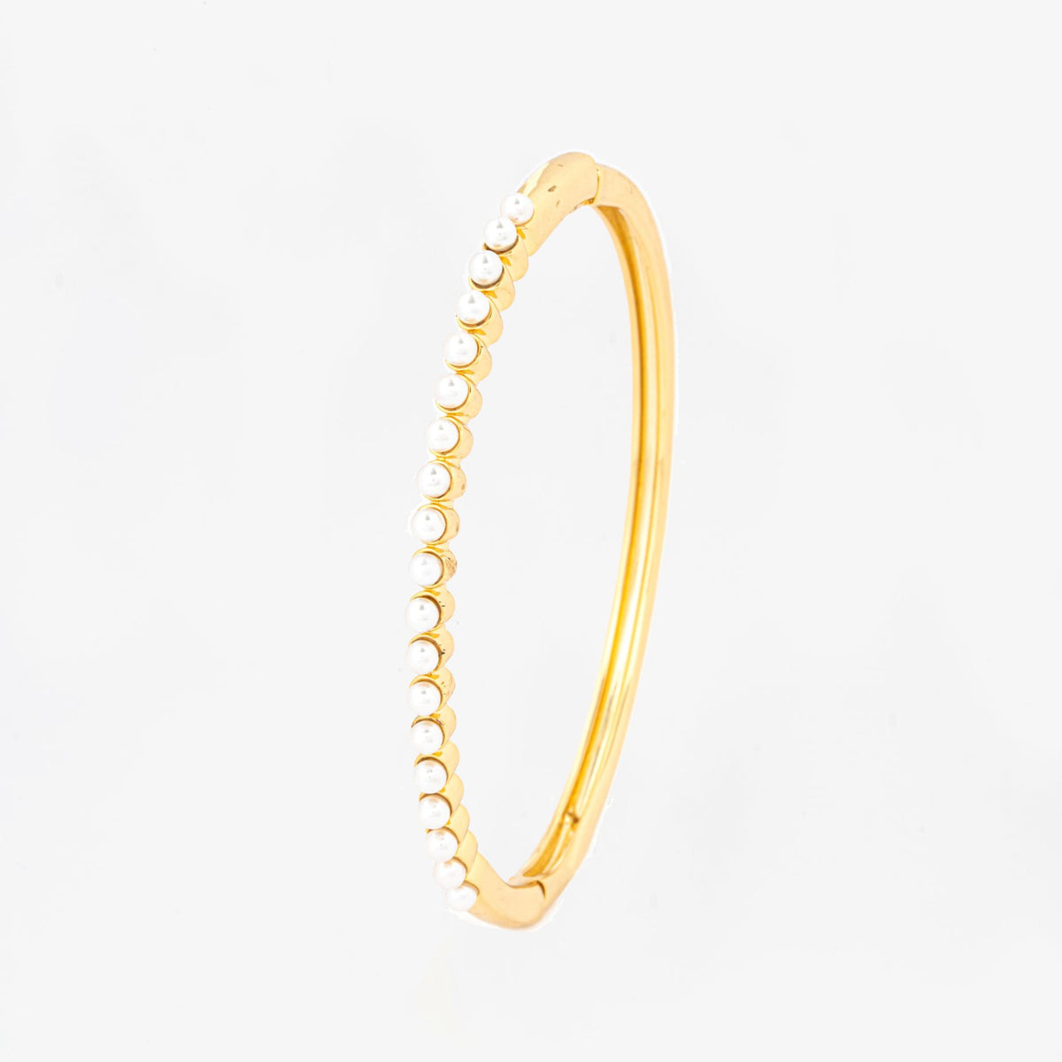 Shinju Gold Pearl Bangle 18K Gold Plated 18K Gold Plated by Uchi & Soto Jewellery