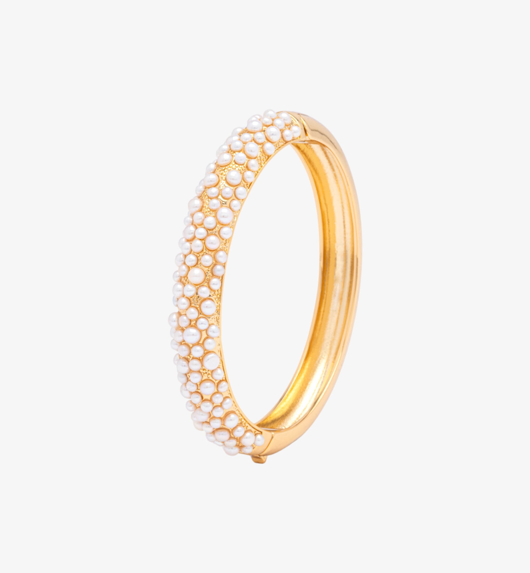 Shinju Gold Pearl Bangle 18K Gold Plated Pearls 18K Gold Plated by Uchi & Soto Jewellery