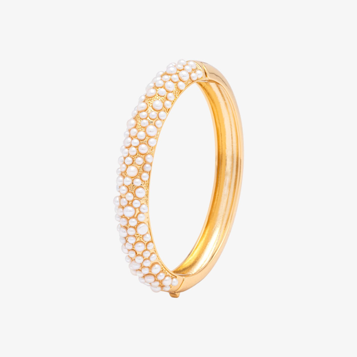 Shinju Gold Pearl Bangle 18K Gold Plated Pearls 18K Gold Plated by Uchi & Soto Jewellery