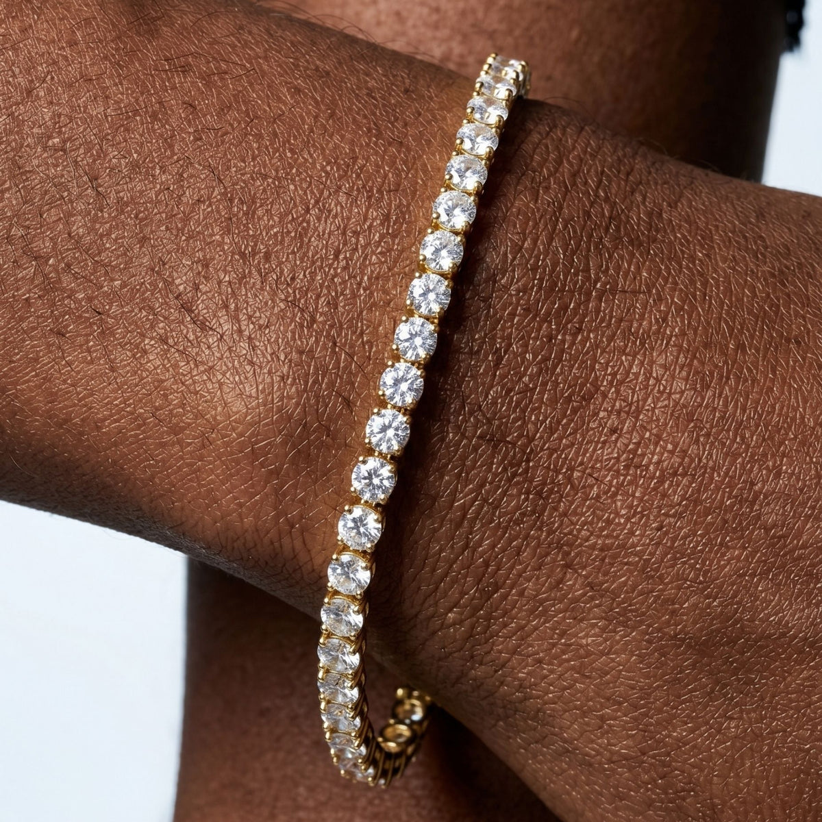 Shikaku Gold Stone Tennis Bracelet