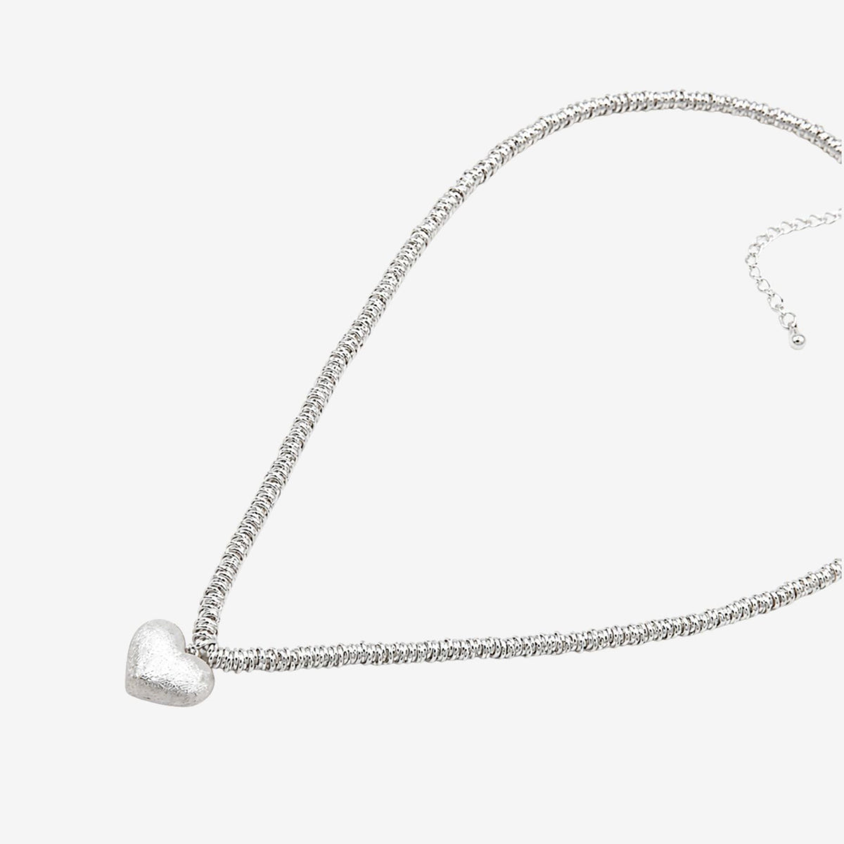 Kokoro Silver Heart Necklace