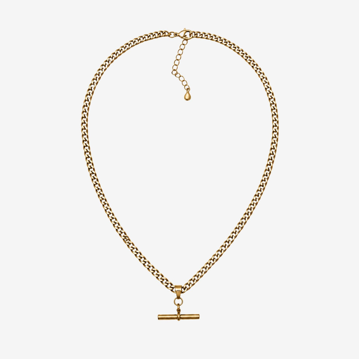 Kin Gold T-Bar Necklace
