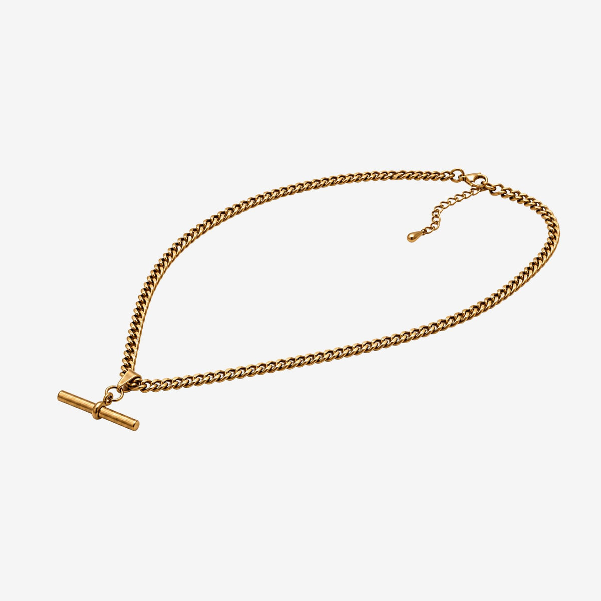 Kin Gold T-Bar Necklace