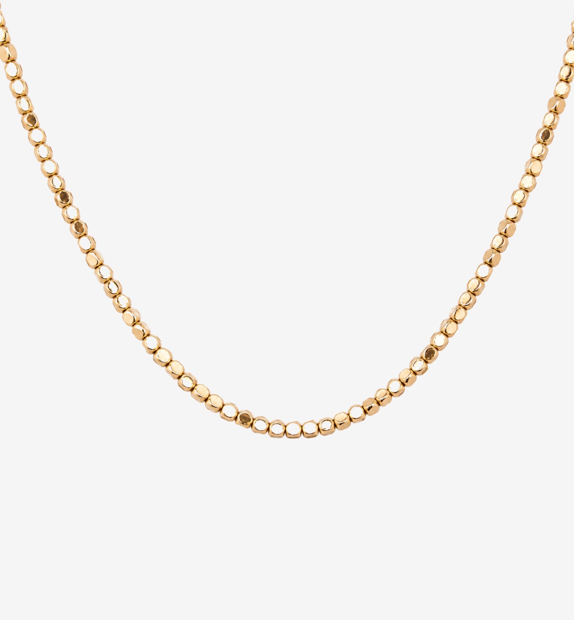Shikaku Gold Medium Bead Necklace