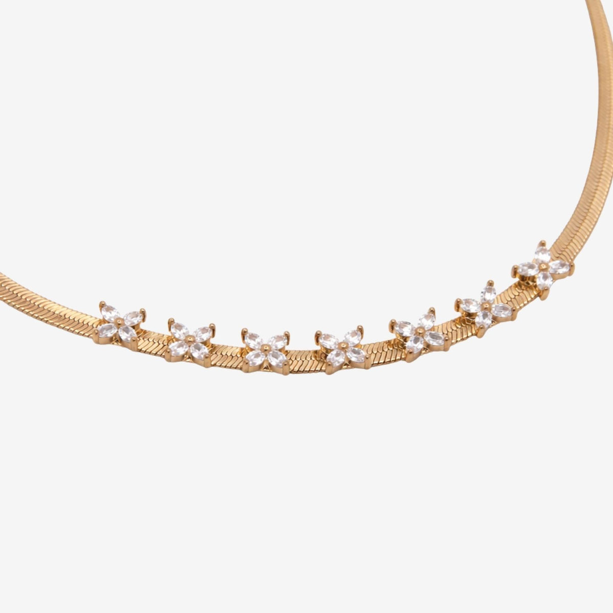 Kinmokusei Gold Chain Floral Necklace