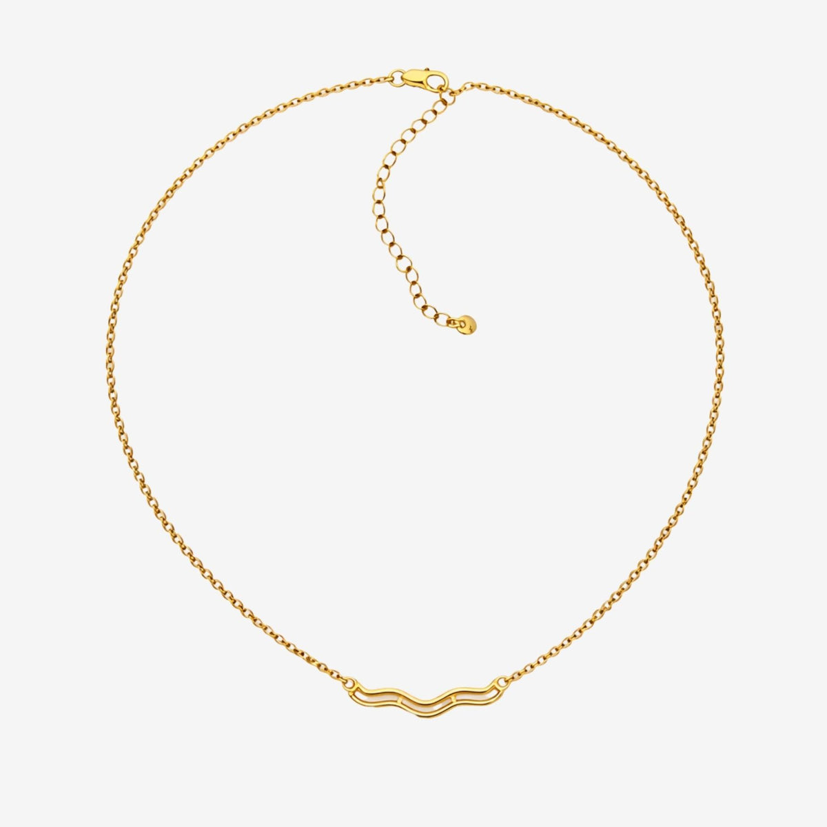 Nami Gold Wave Necklace