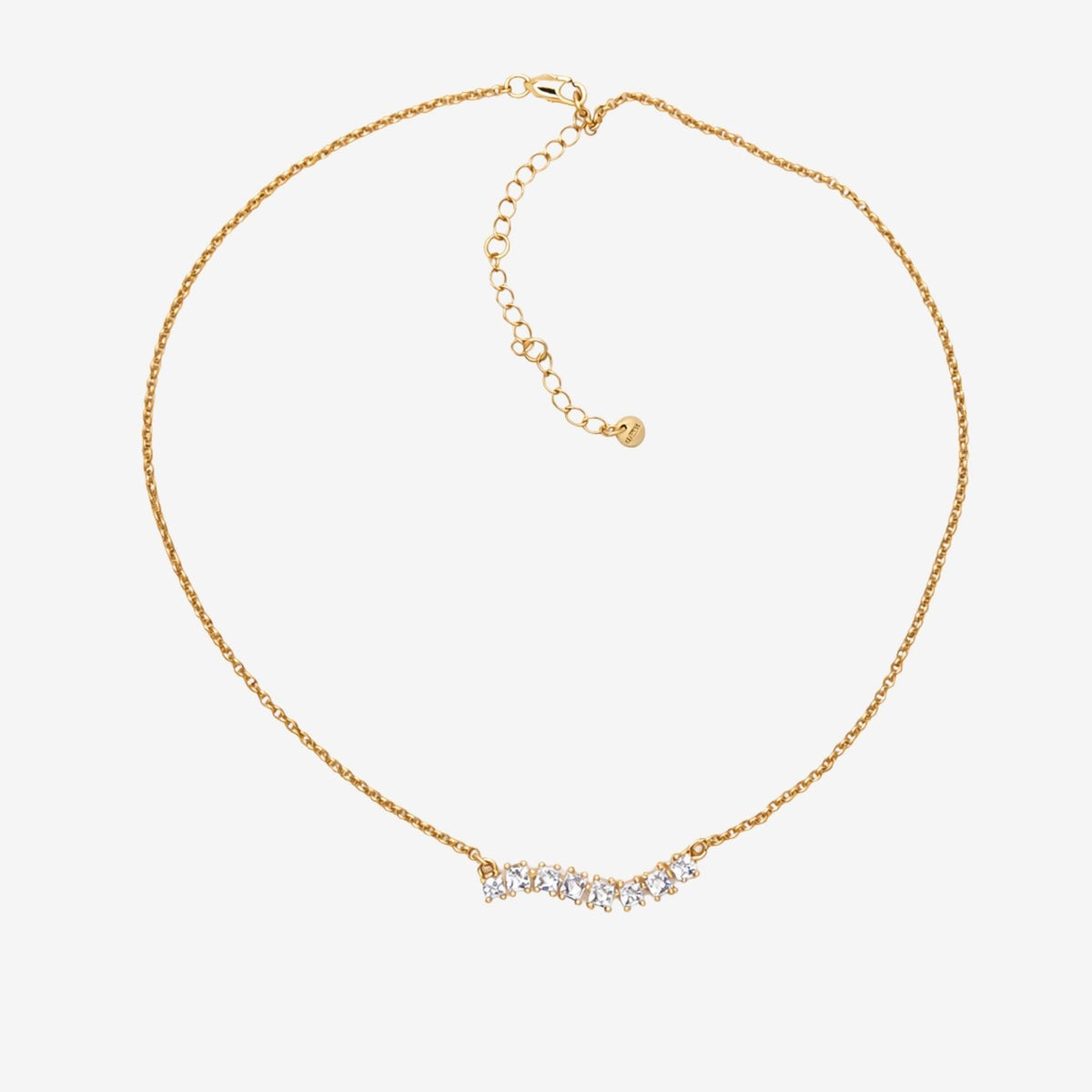 Nami Gold Stone Wave Necklace