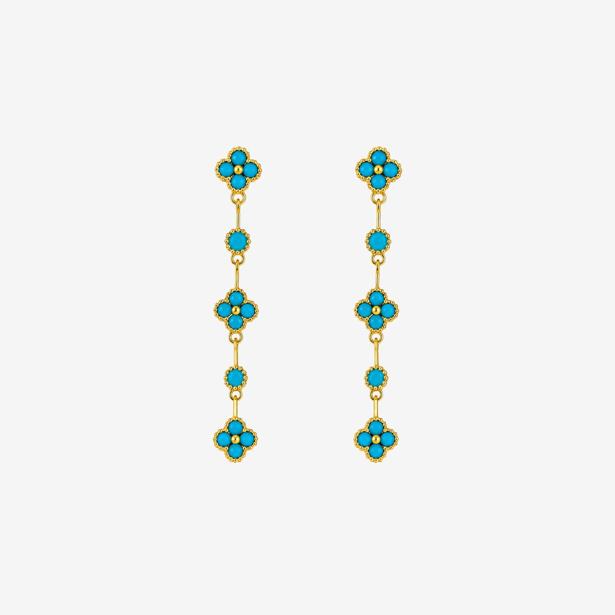Kinmokusei Aqua Drop Earrings