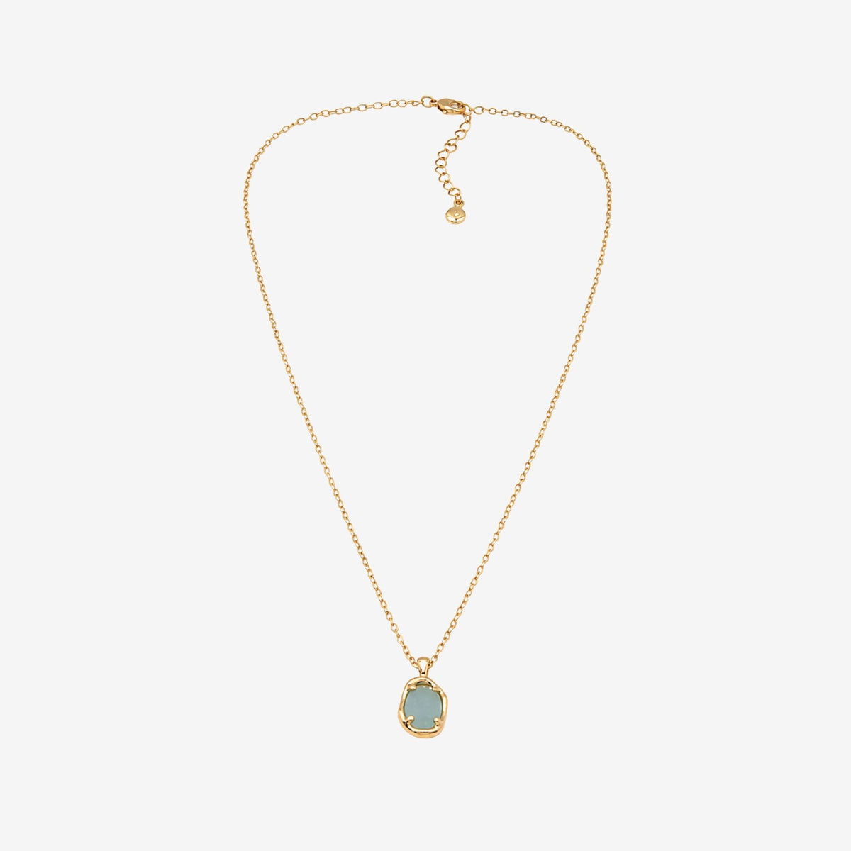 Enso Aqua Stone Necklace