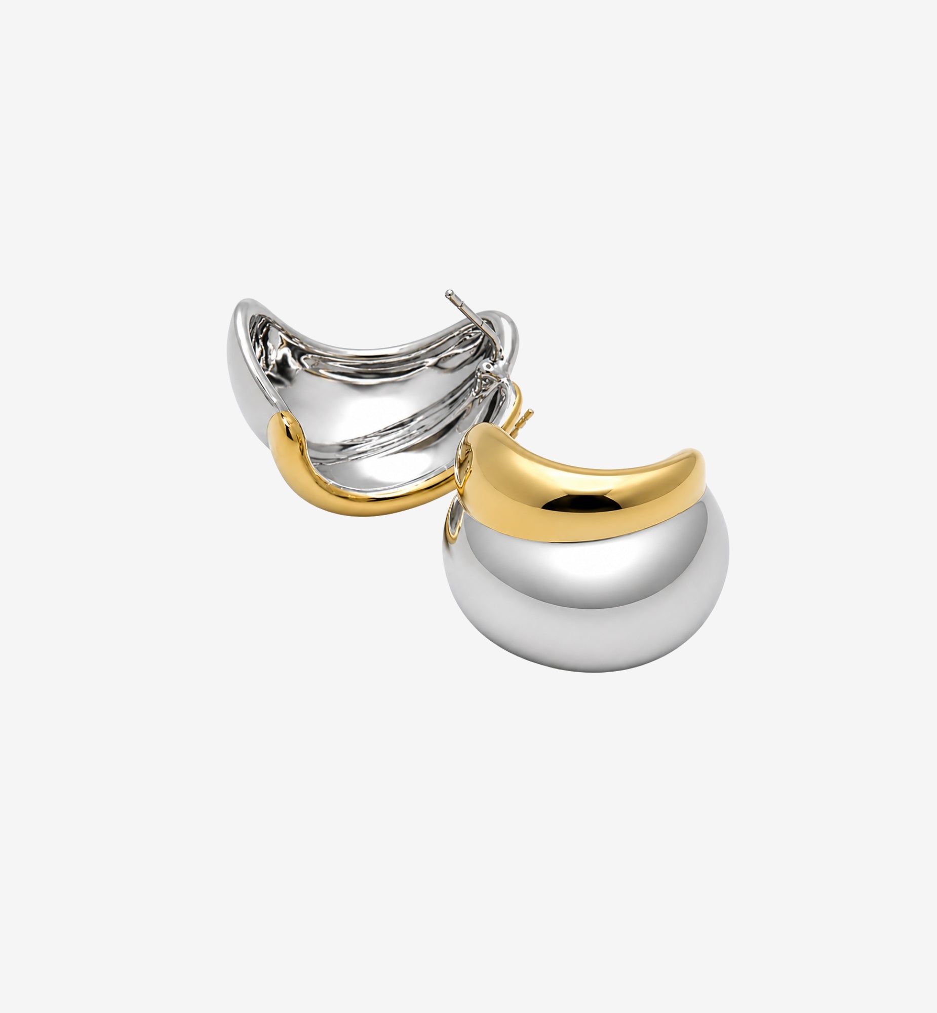 Nami Mixed Metals Oversized Stud Earrings