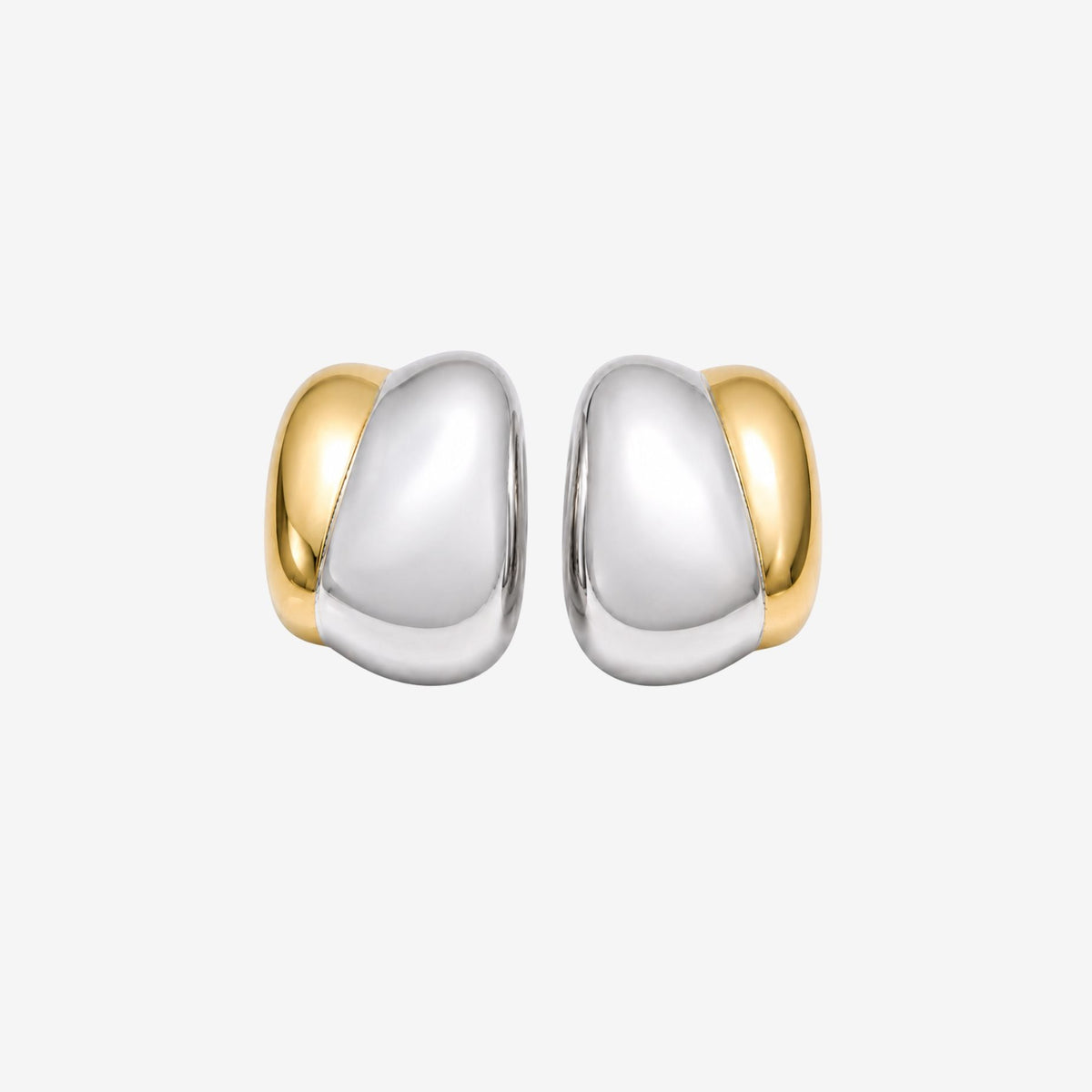 Nami Mixed Metals Oversized Stud Earrings