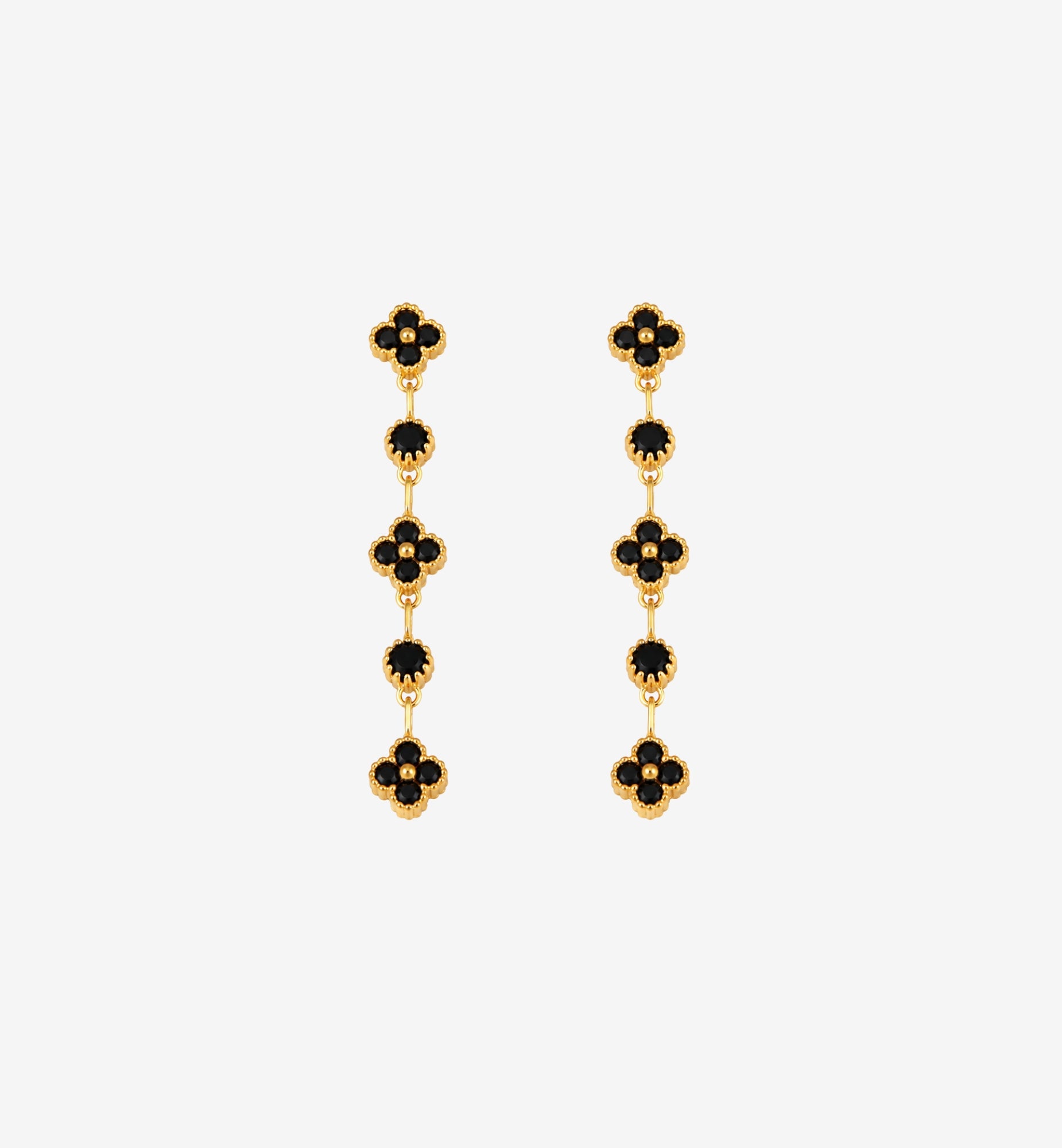 Kinmokusei Black Drop Earrings