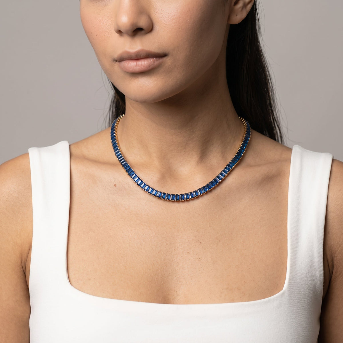 Hanabi Blue Stone Necklace