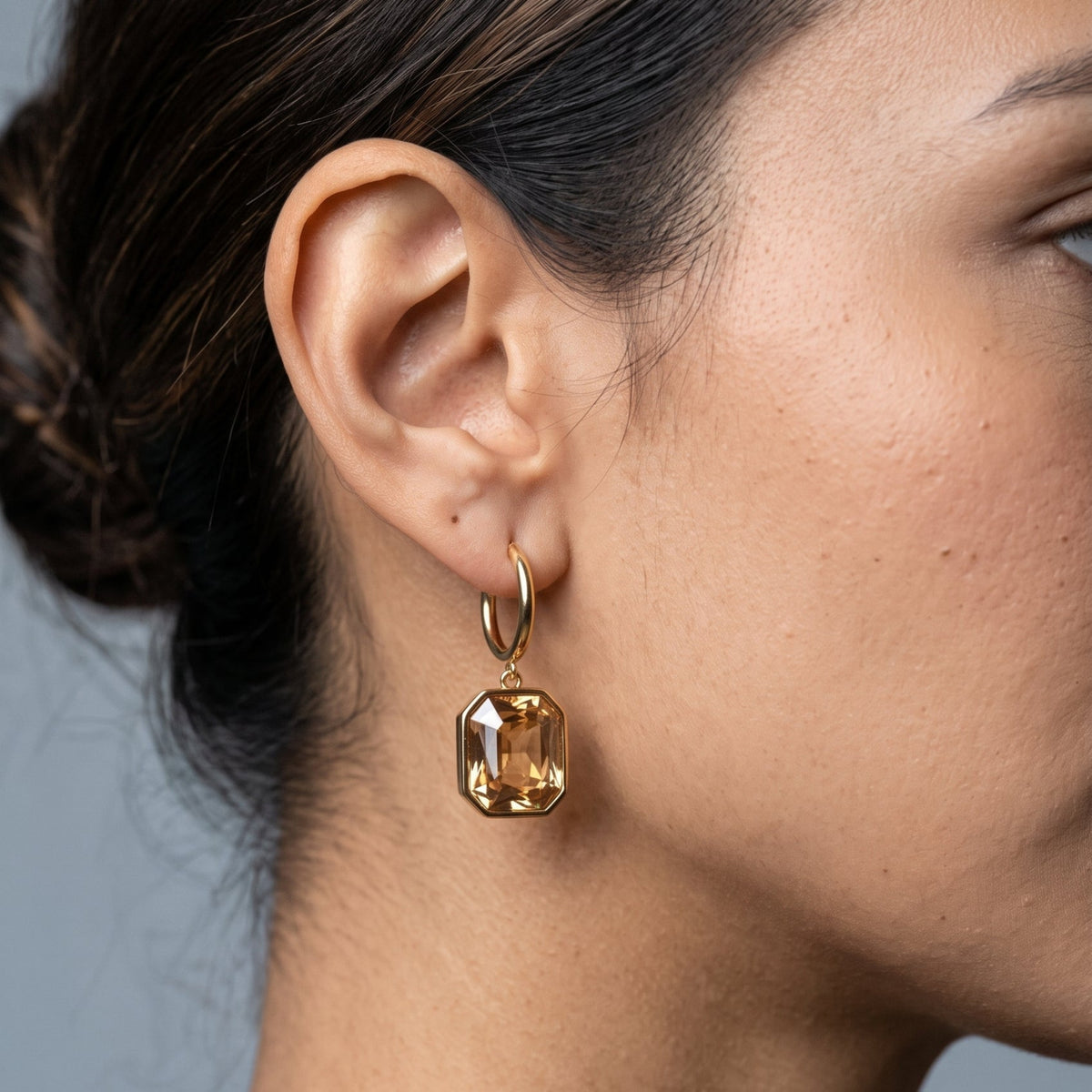 Shikaku Square Stone Hoops