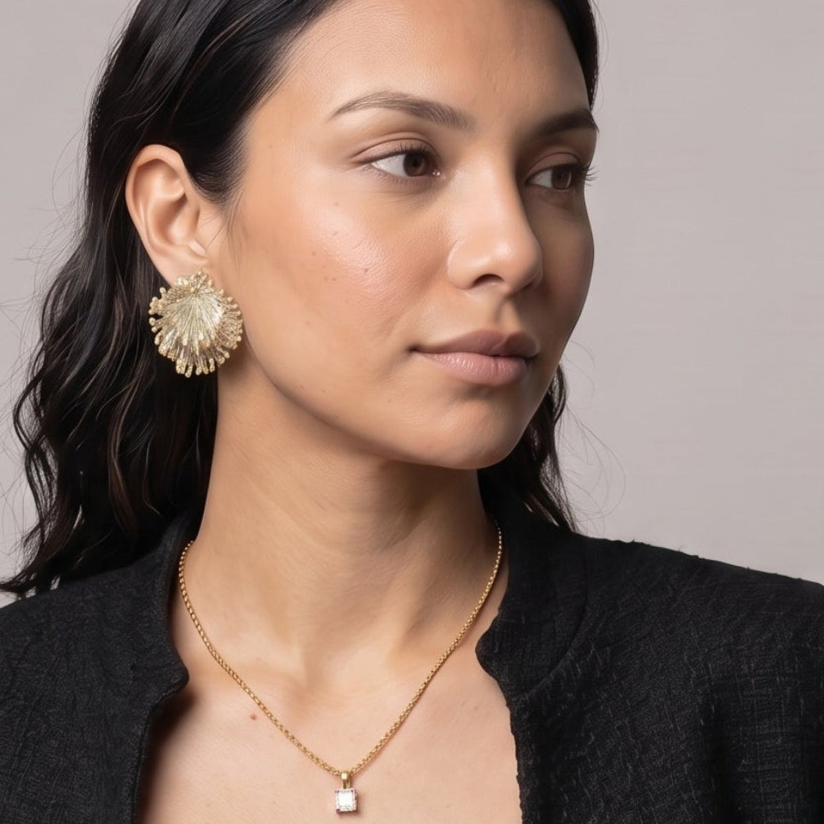 Kin Gold Statement Stud Earrings