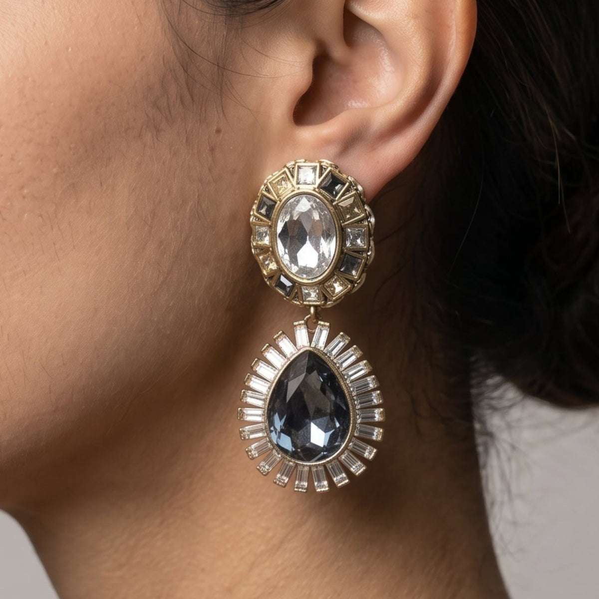 Hanabi Statement Stones Earrings