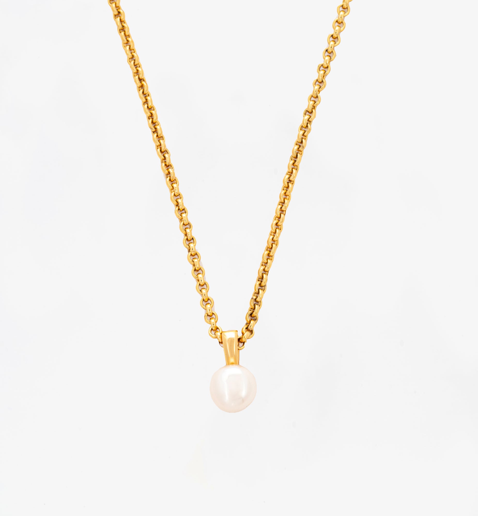 Shinju Gold Pearl Necklace 18K Gold Plated by Uchi & Soto Jewellery