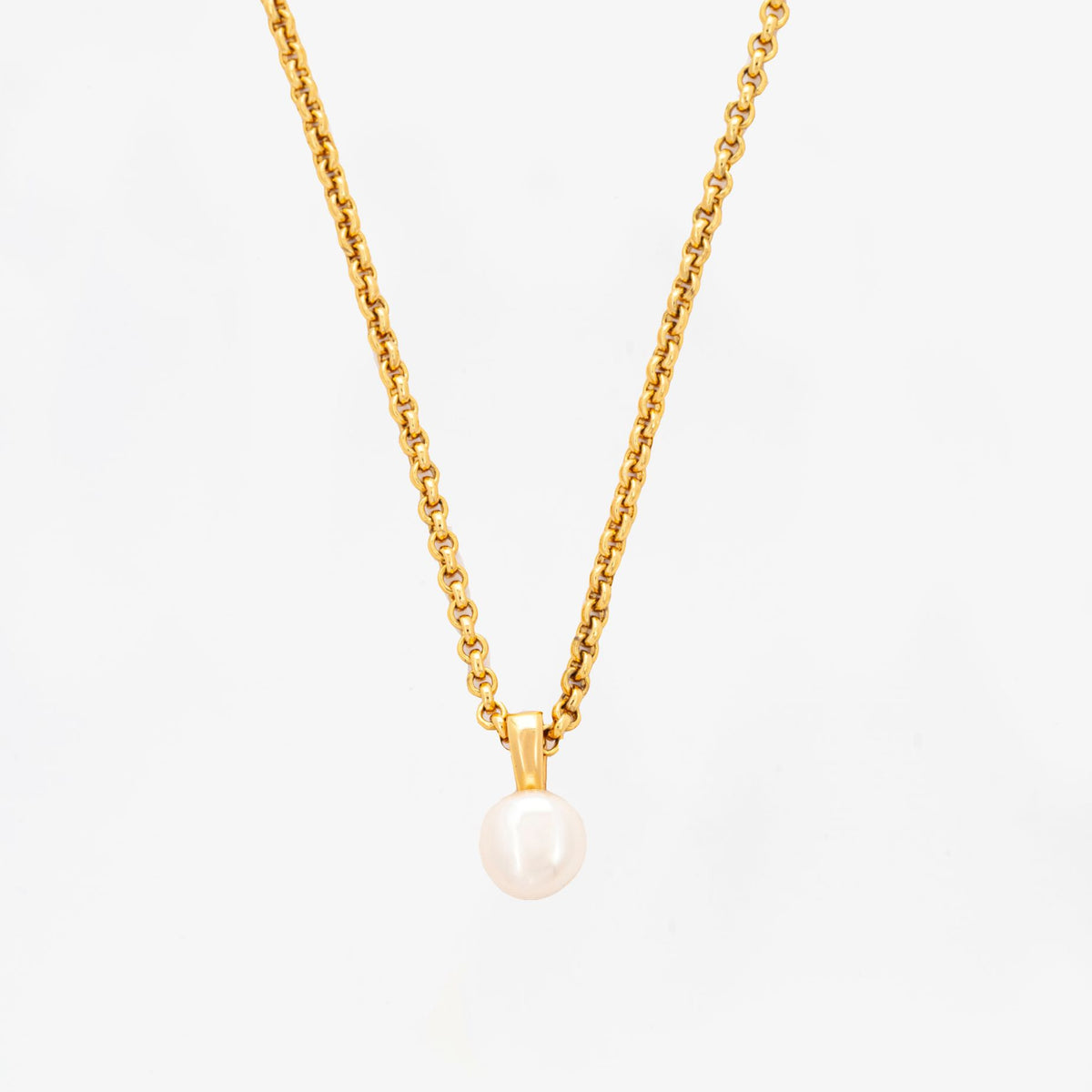 Shinju Gold Pearl Necklace 18K Gold Plated by Uchi & Soto Jewellery