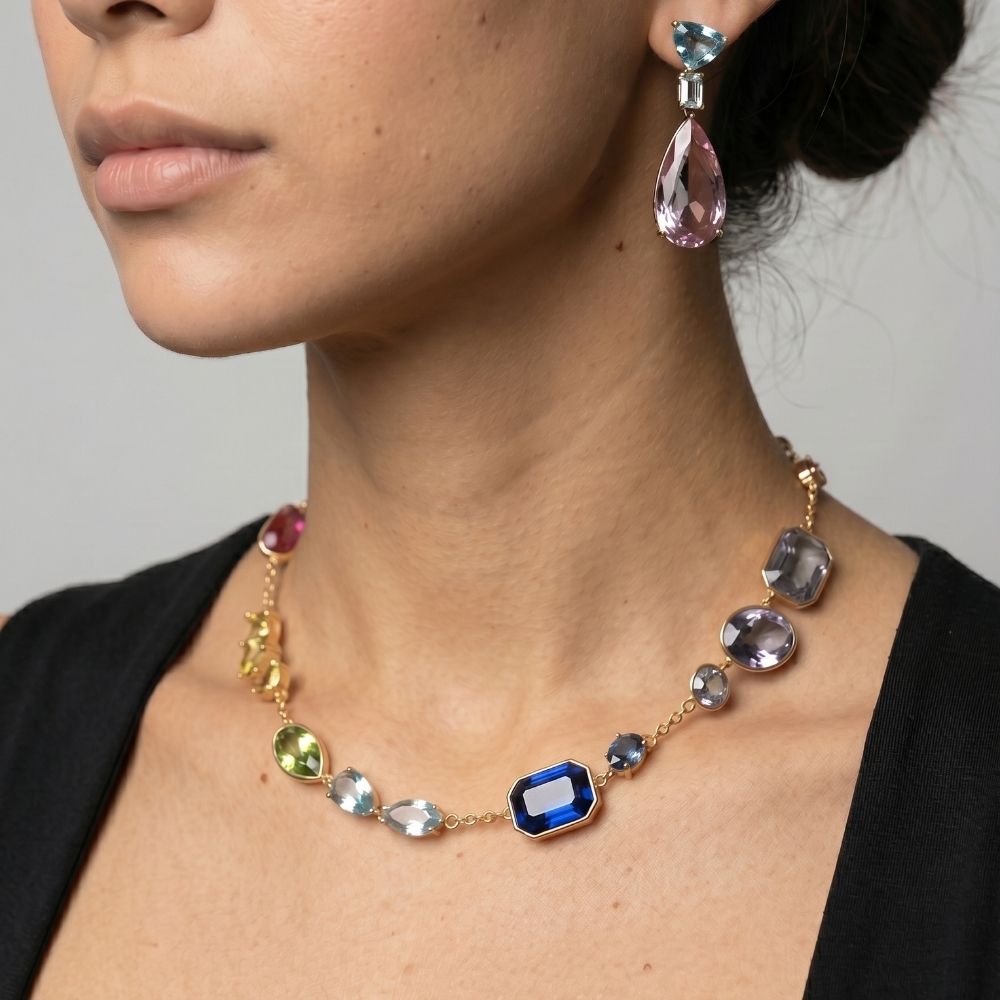Hanabi Mixed Stone Necklace