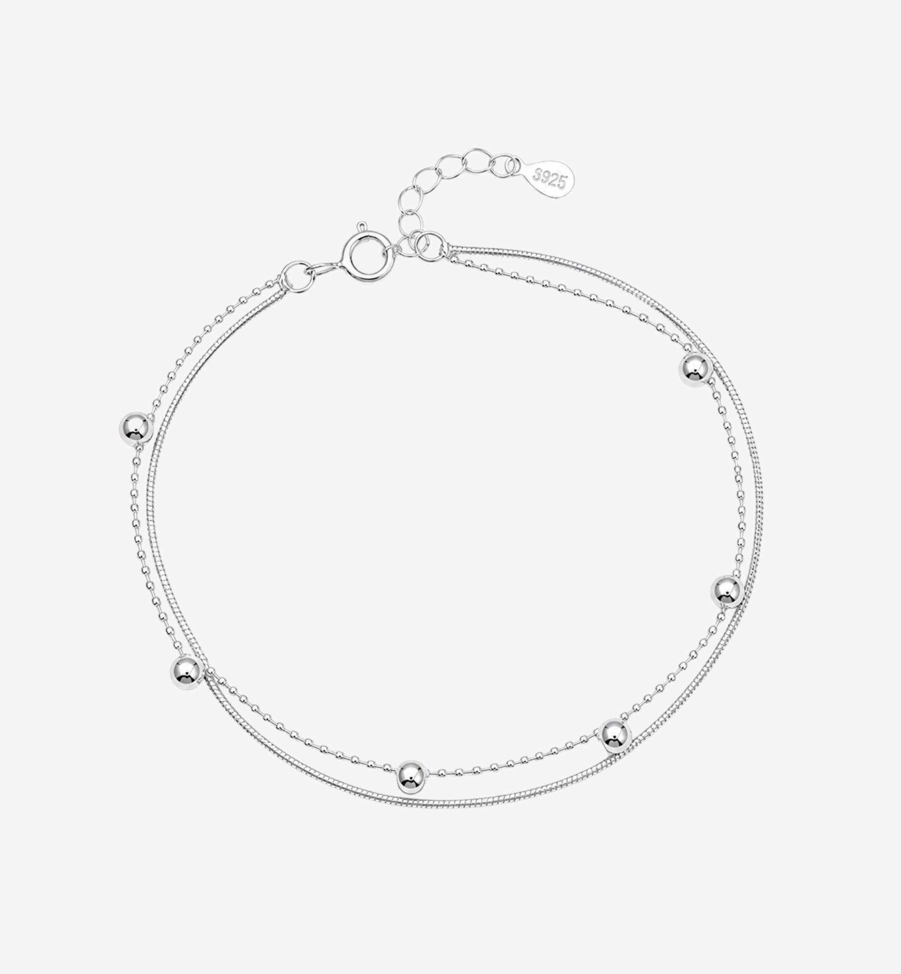 Enso 925 Layered Chain Bracelet