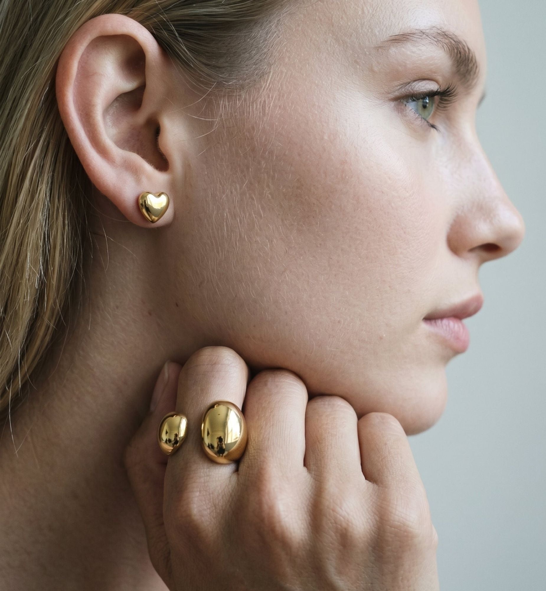 Kokoro Mini Heart Stud Earrings
