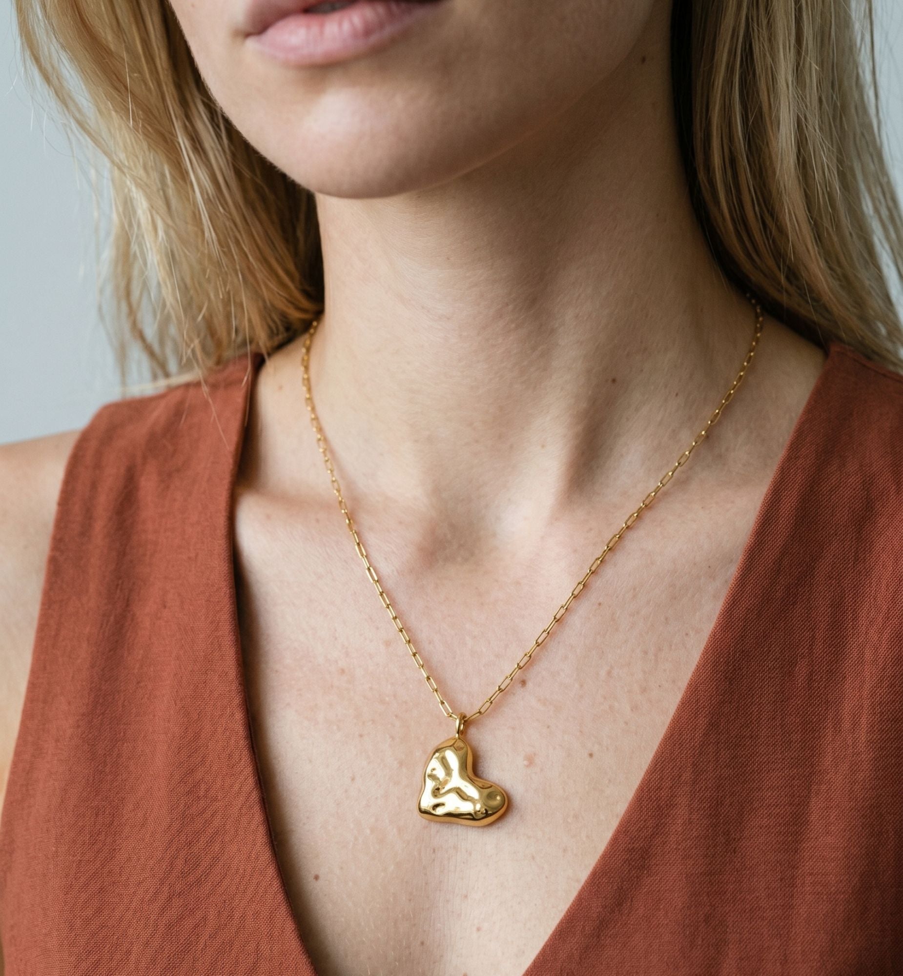 Kokoro Molten Heart Necklace