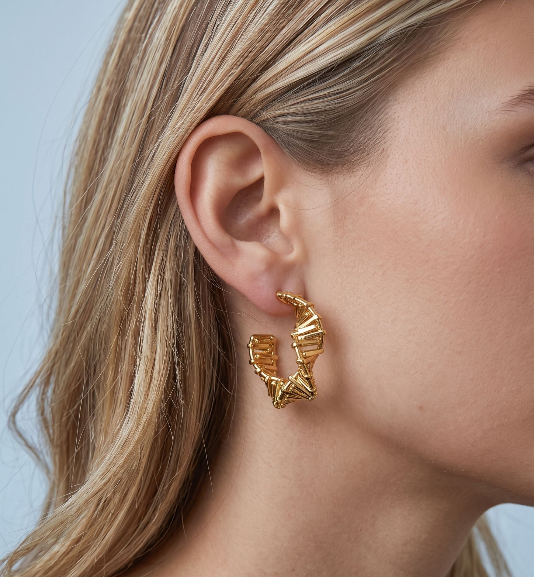Kin Sculptural Hoop Earrings