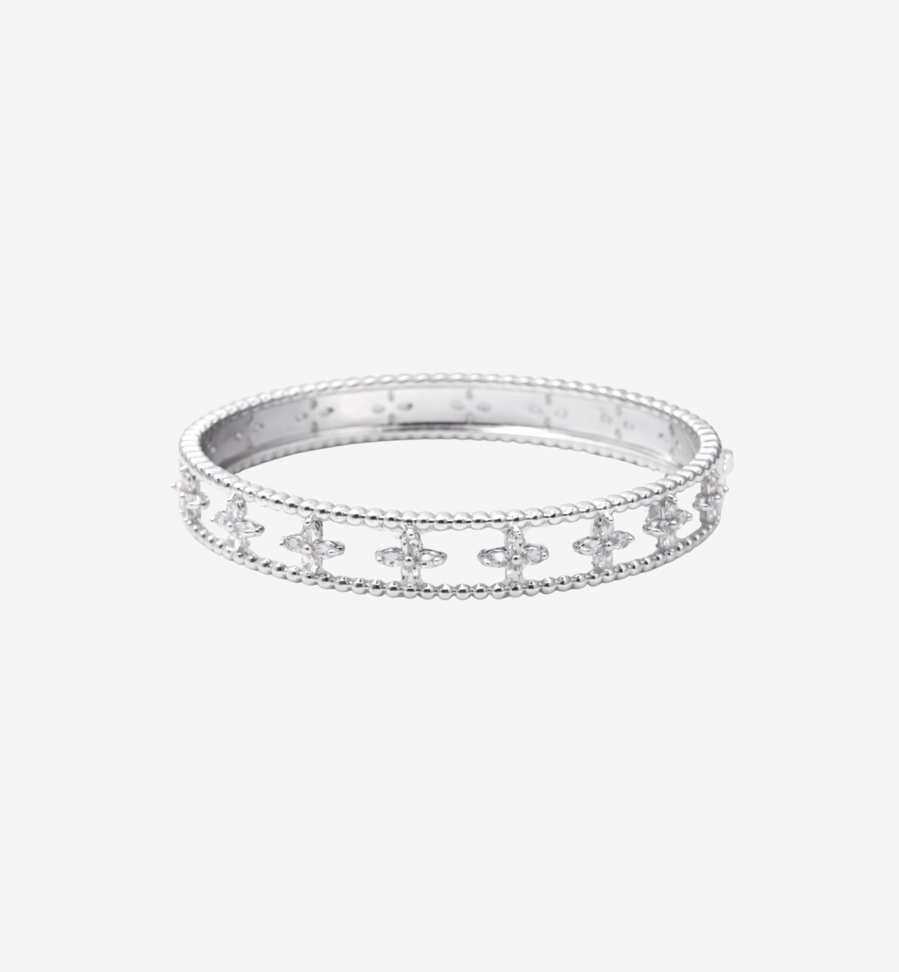 Kinmokusei Silver Bead Bangle + Necklace