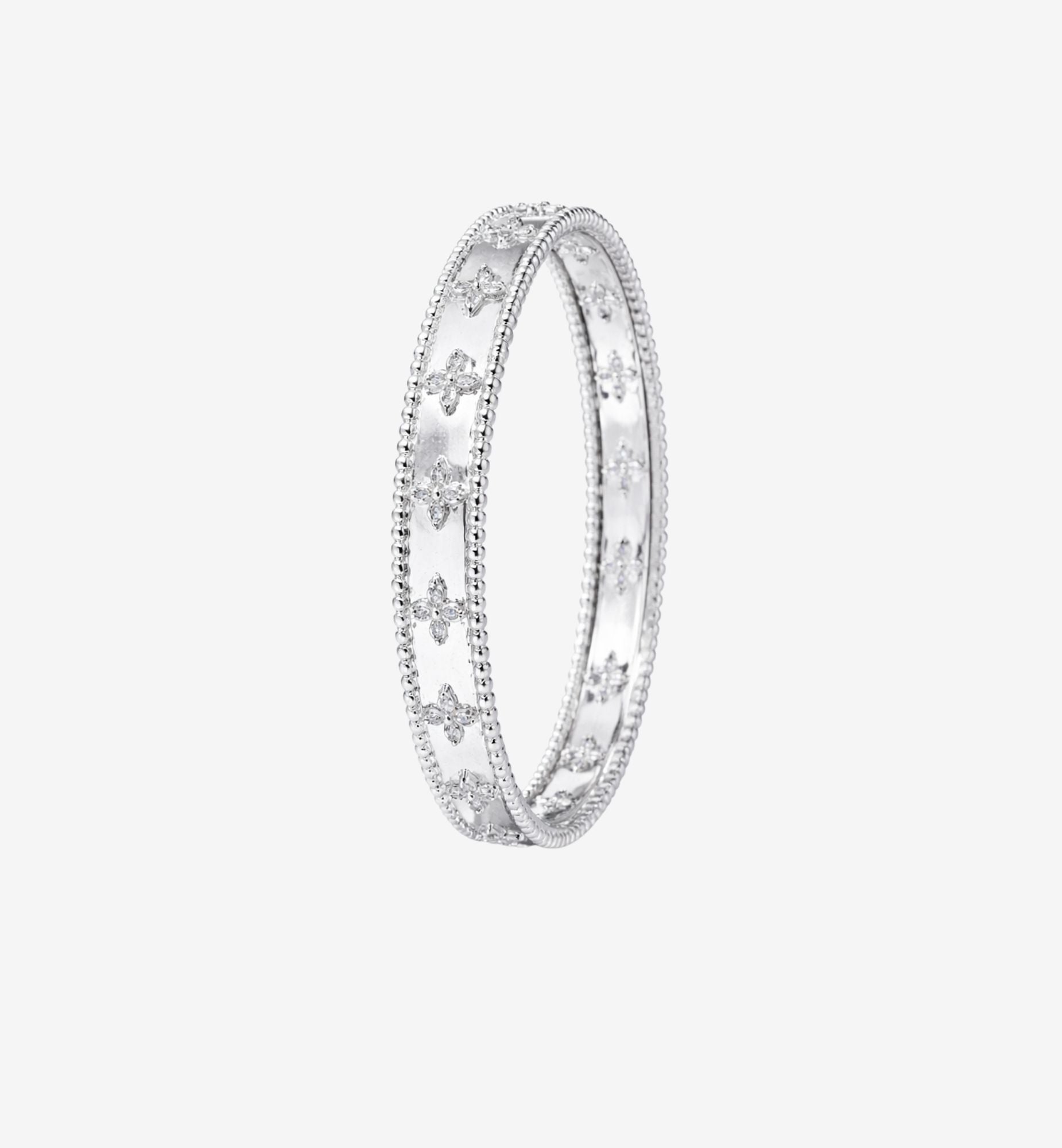 Kinmokusei Silver Bead Bangle + Necklace