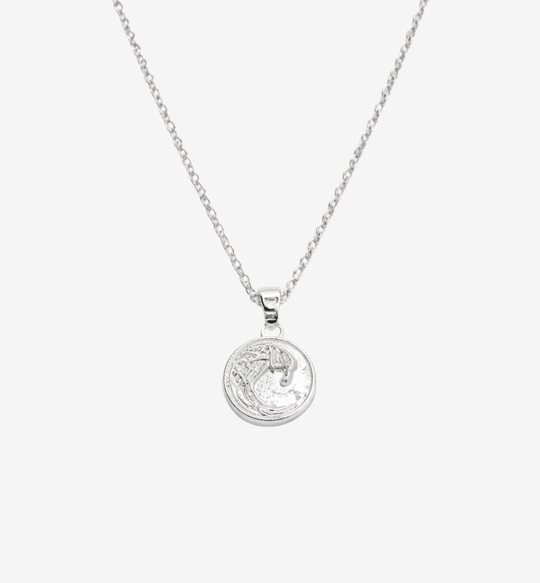 Nami Silver Wave Pendant Plated Chain | 925 Sterling Silver | Uchi &