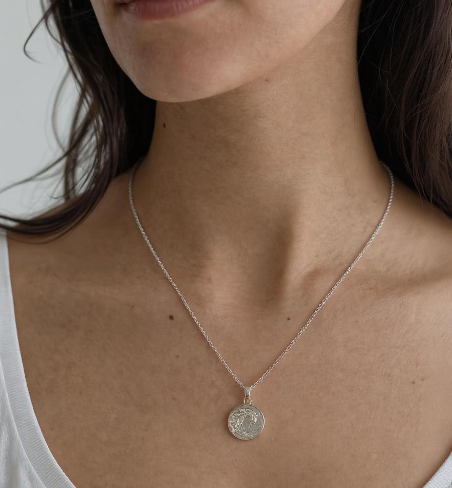 Nami Silver Wave Pendant Plated Chain | 925 Sterling Silver | Uchi &