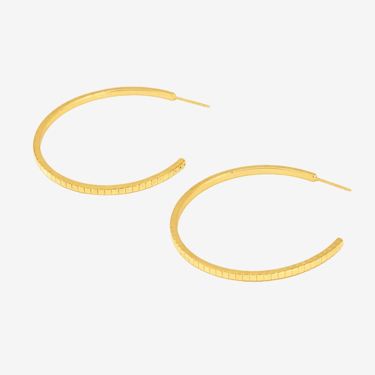 Shikaku Gold Hoop Earrings