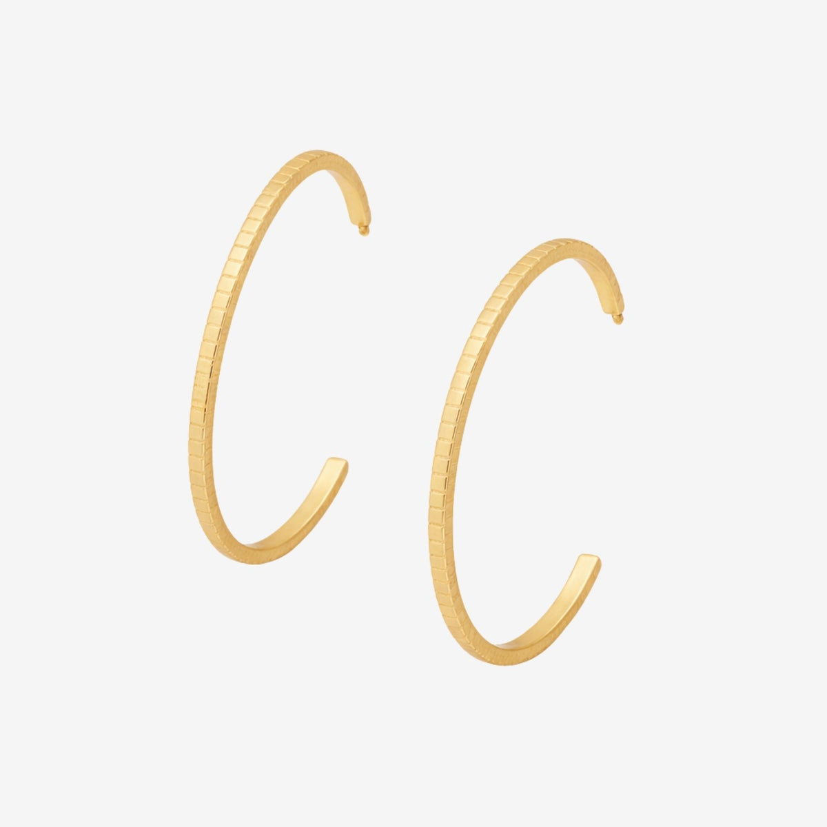 Shikaku Gold Hoop Earrings