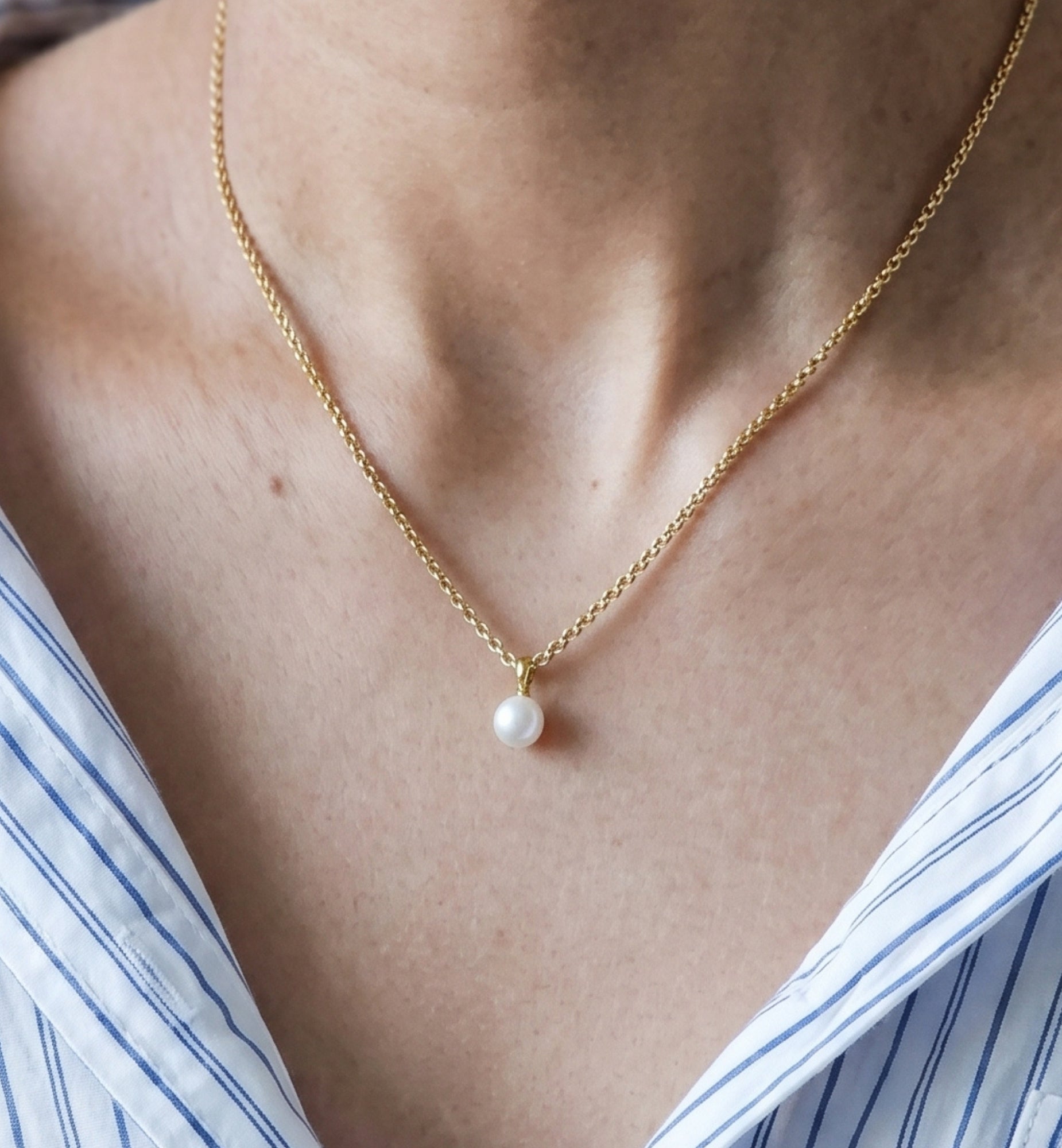 Shinju Gold Pearl Necklace