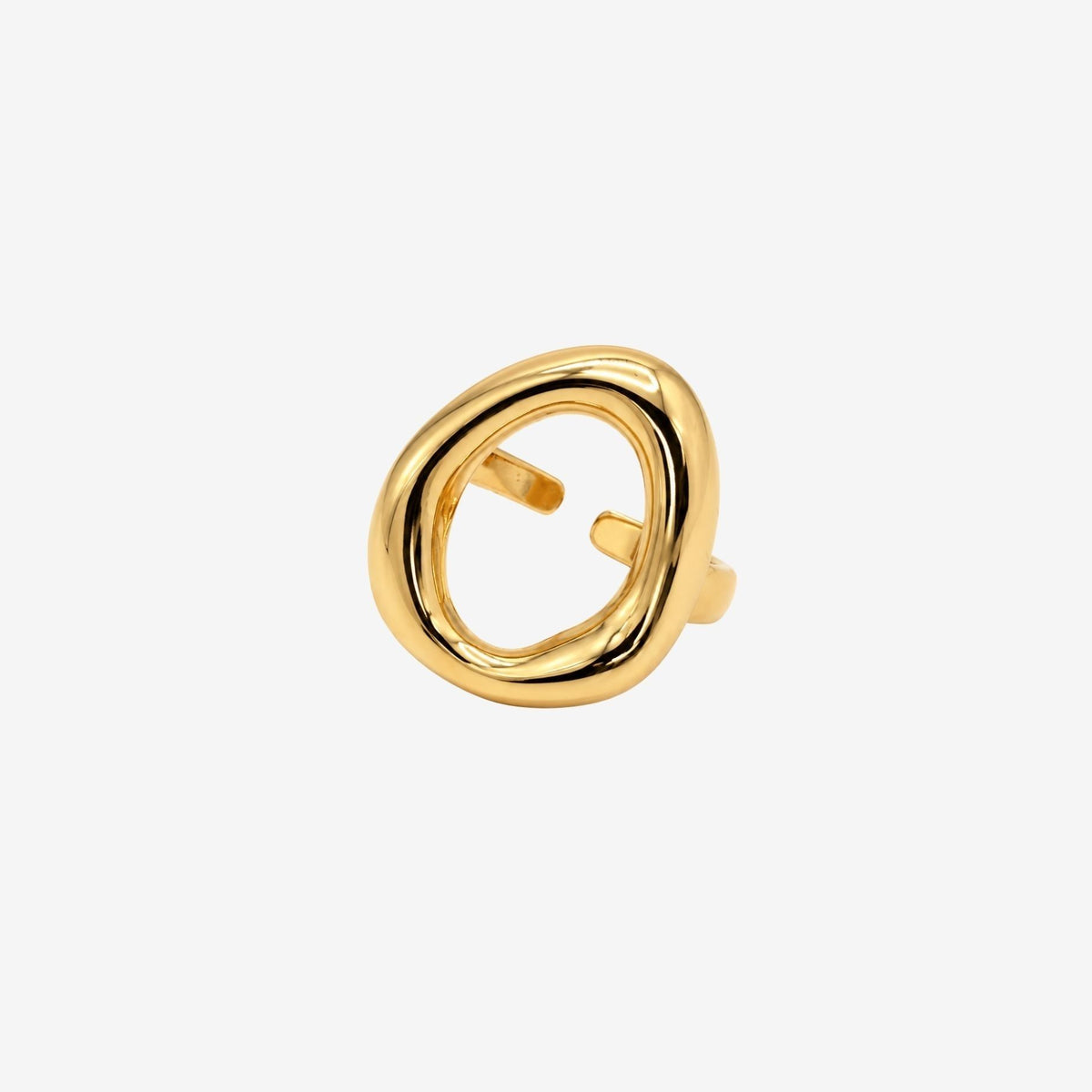 Enso Gold Open Circle Ring