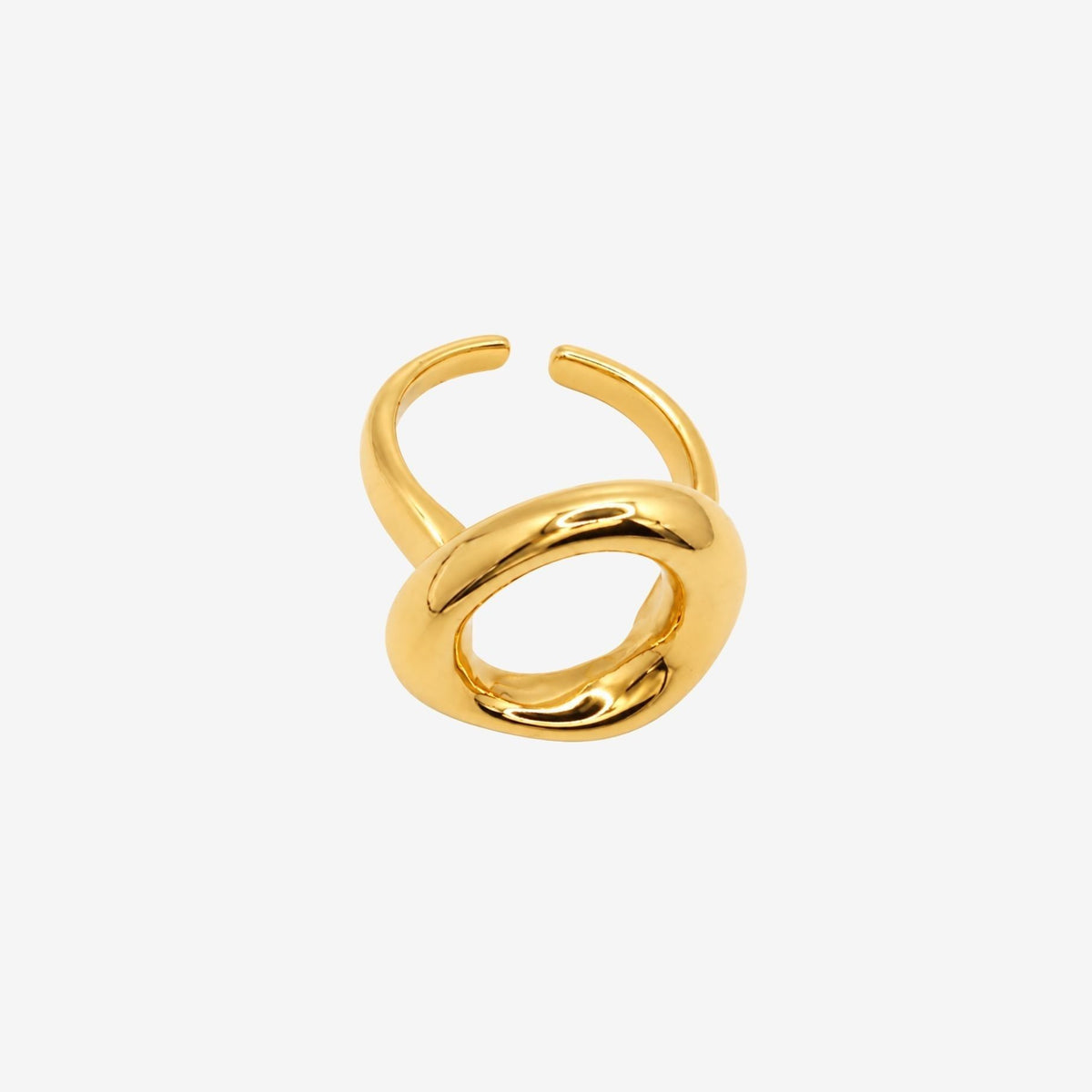 Enso Gold Open Circle Ring