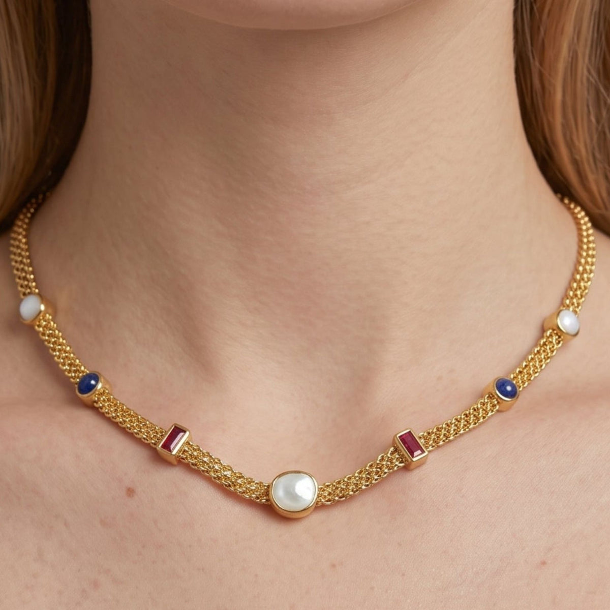 Enso Mixed Semi Precious Necklace