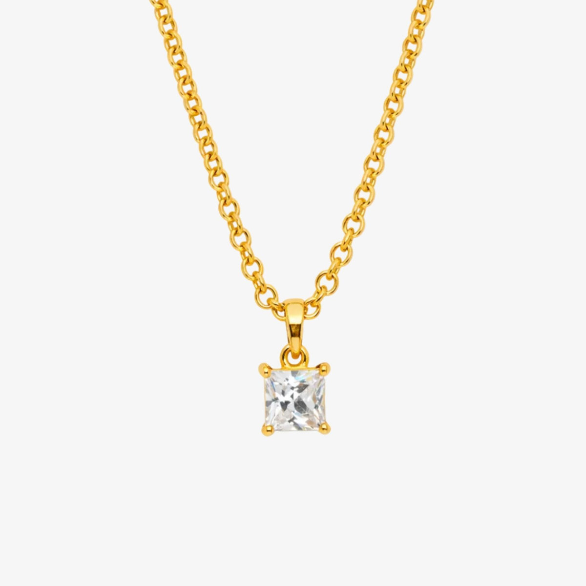 Shikaku Gold Stone Pendant Necklace