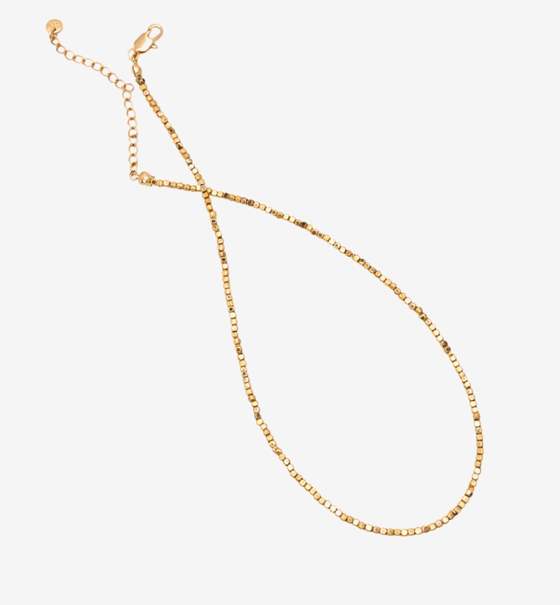 Shikaku Gold Small Bead Necklace