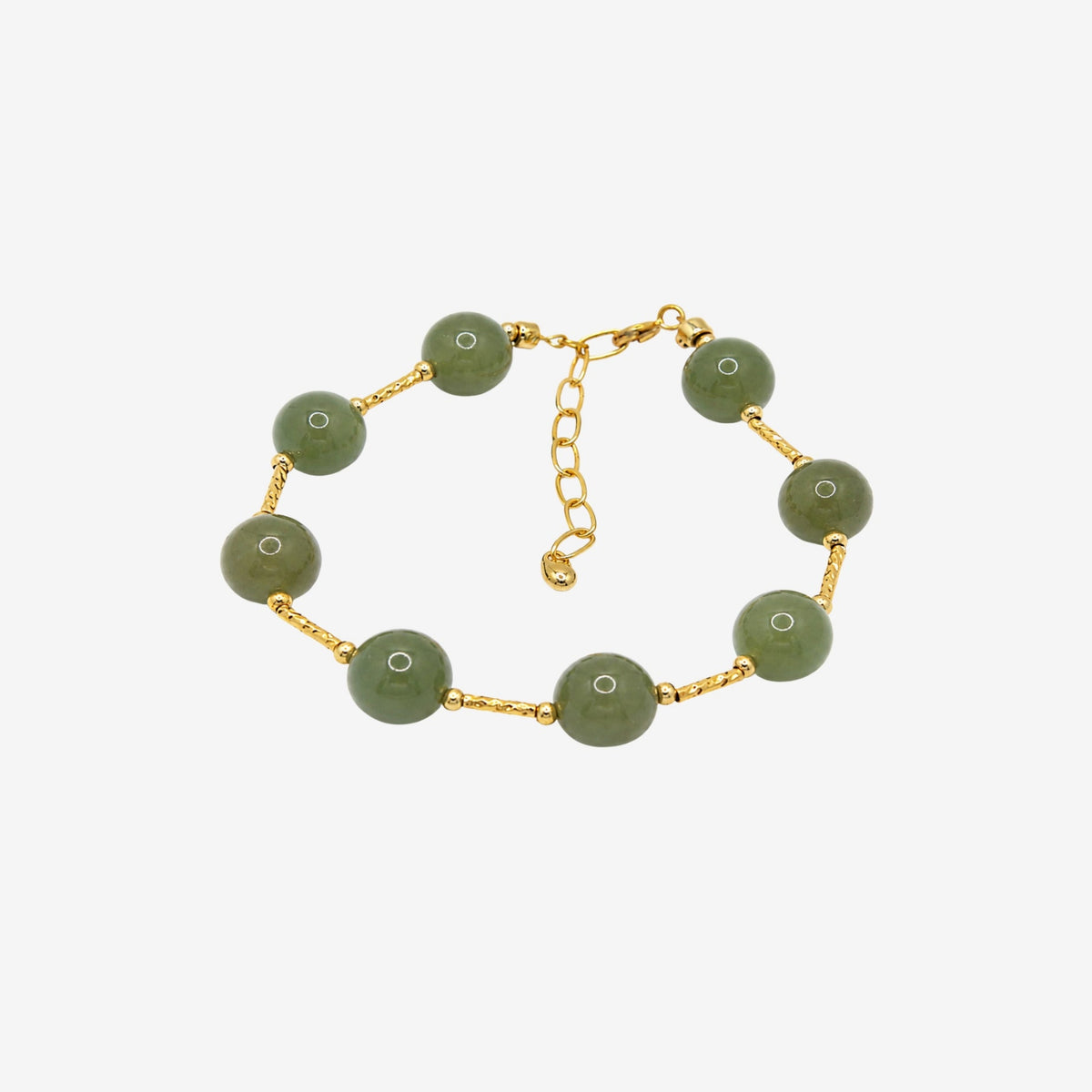 Enso Round Jade Bead Bracelet