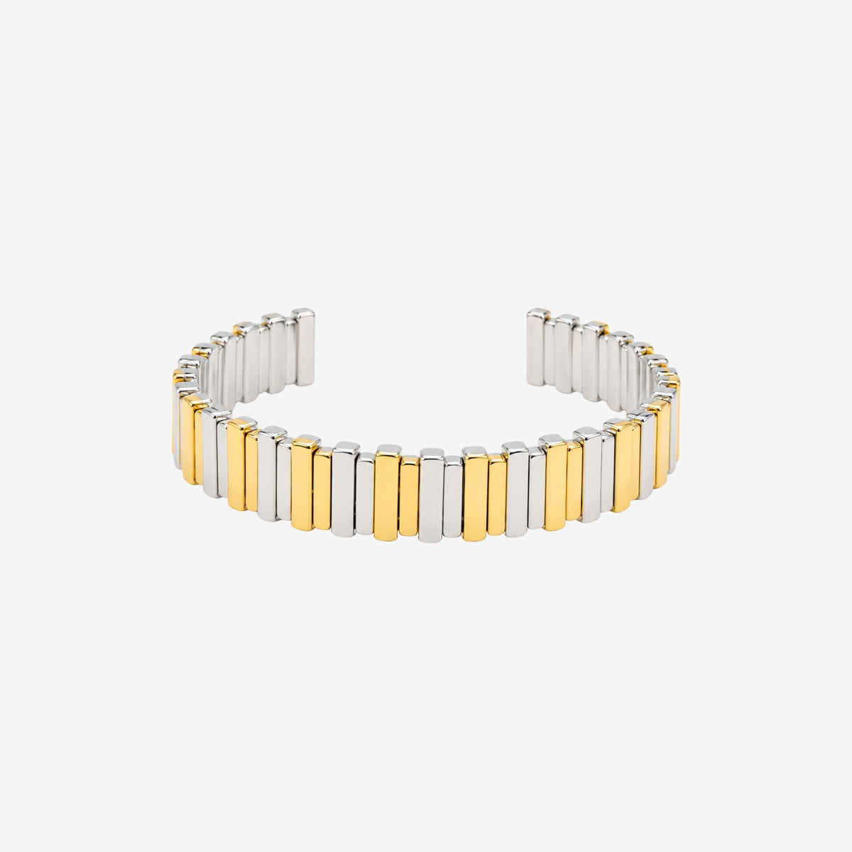 Shikaku Mixed Metals Cuff Bangle